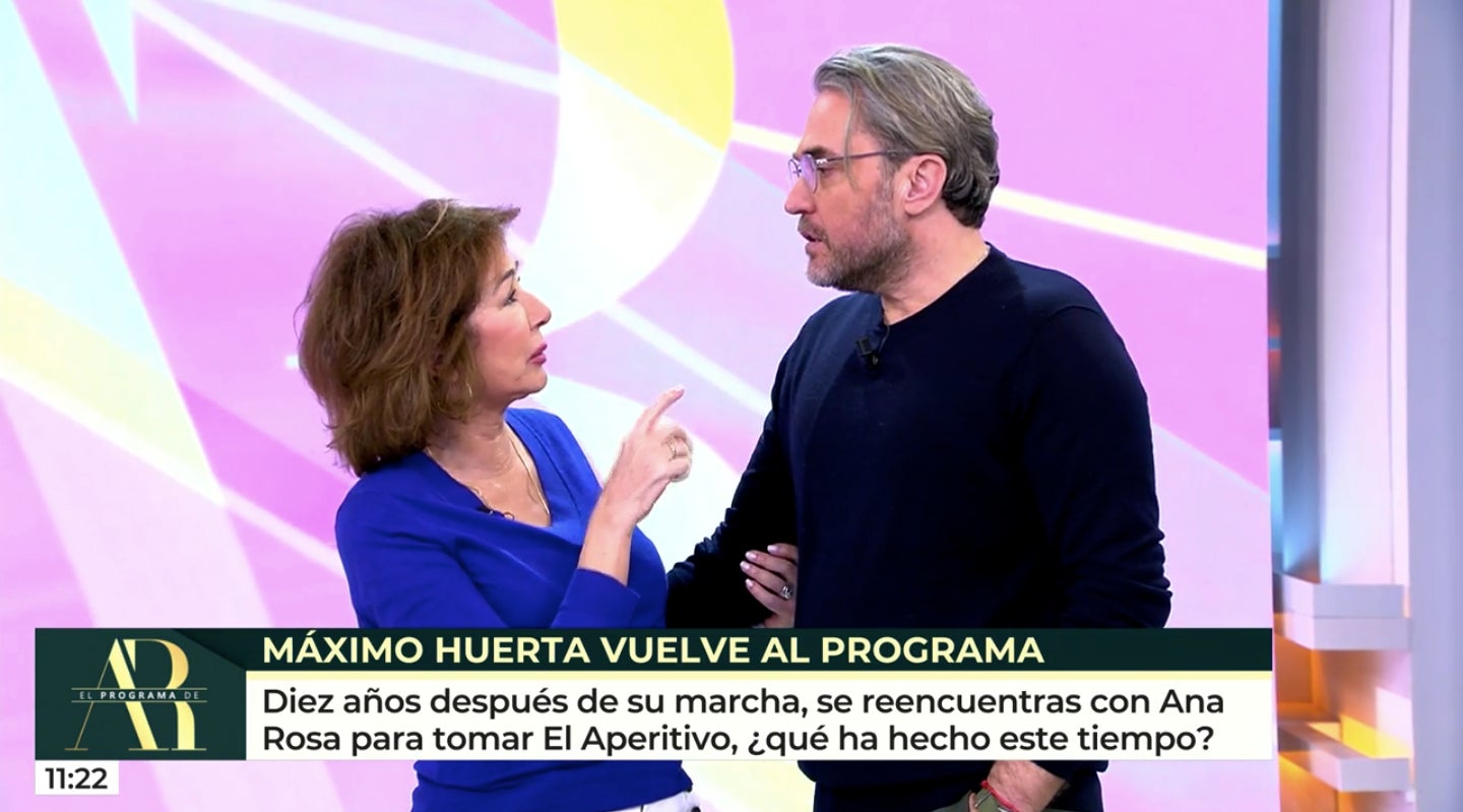 Ana Rosa recupera Màxim Huerta com a col·laborador - Telecinco
