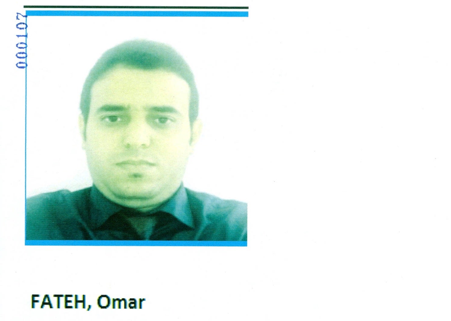 Omar Fateh, en la ficha del FBI/Quico Sallés