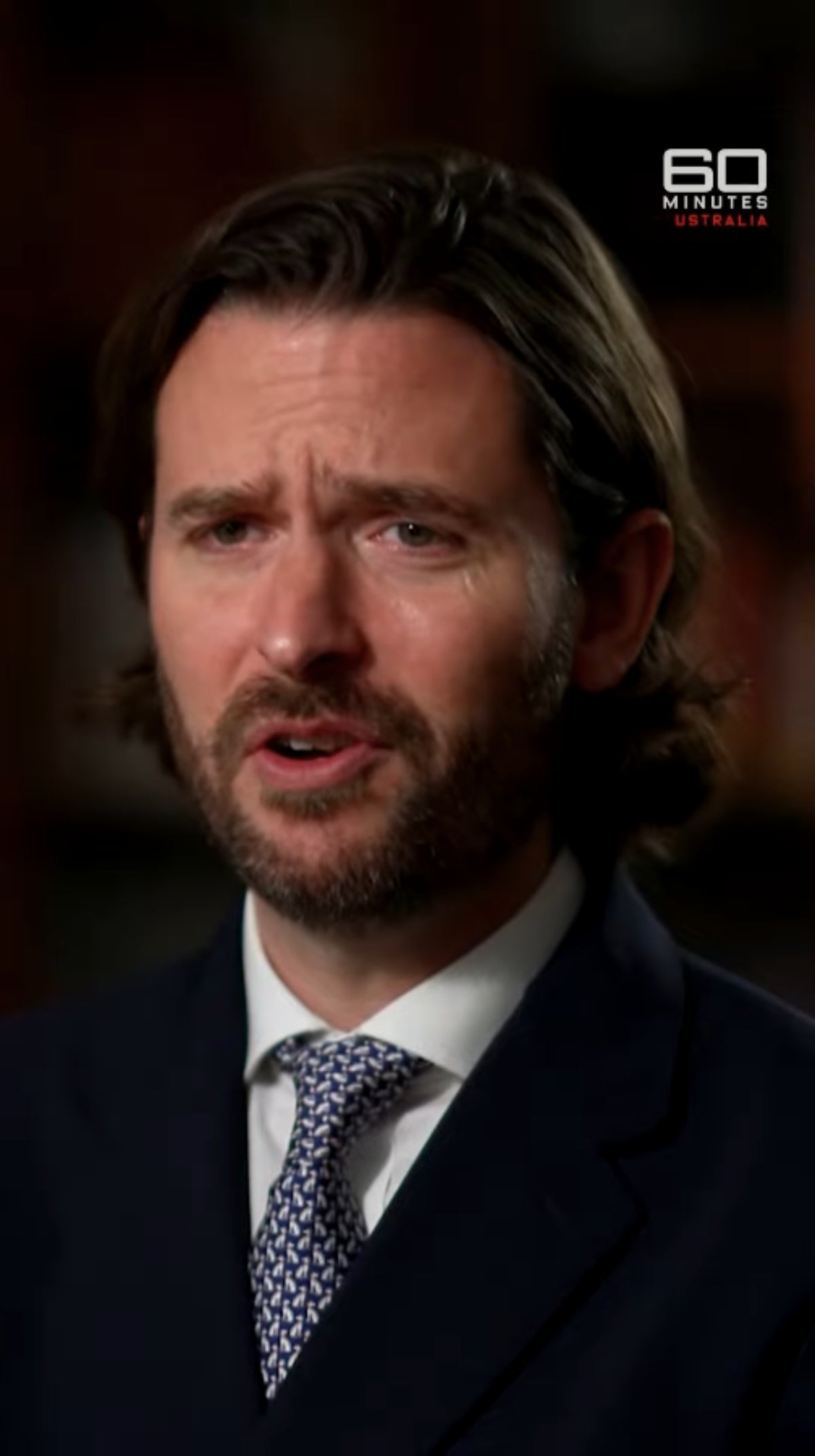 Jason Knauf, exassistent de Guillem d'Anglaterra, en el programa 60 Minutes Australia | YouTube 