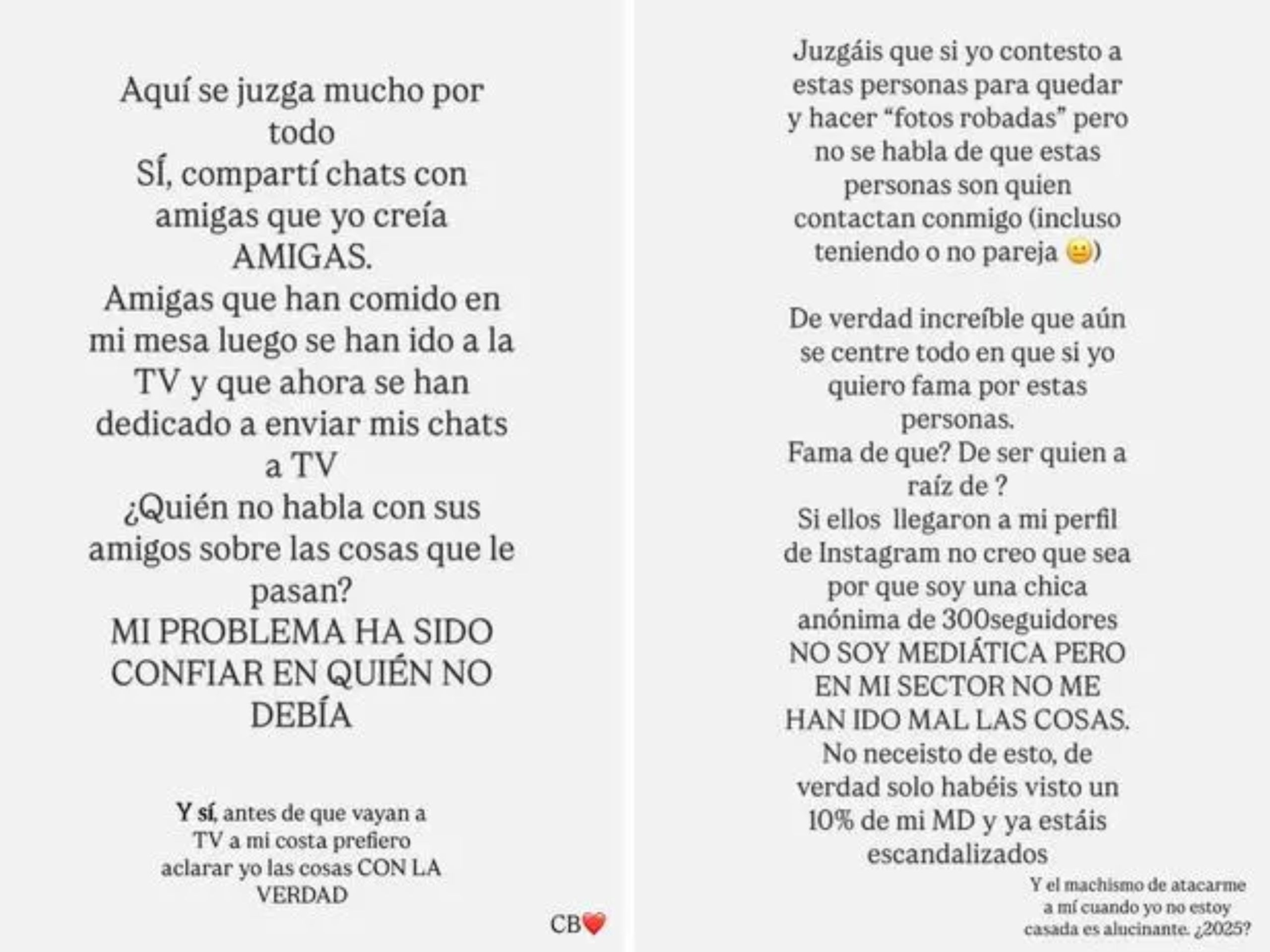 La primera resposta de Claudia Bavel a la filtració dels missatges amb Joaquín Sánchez | Instagram
