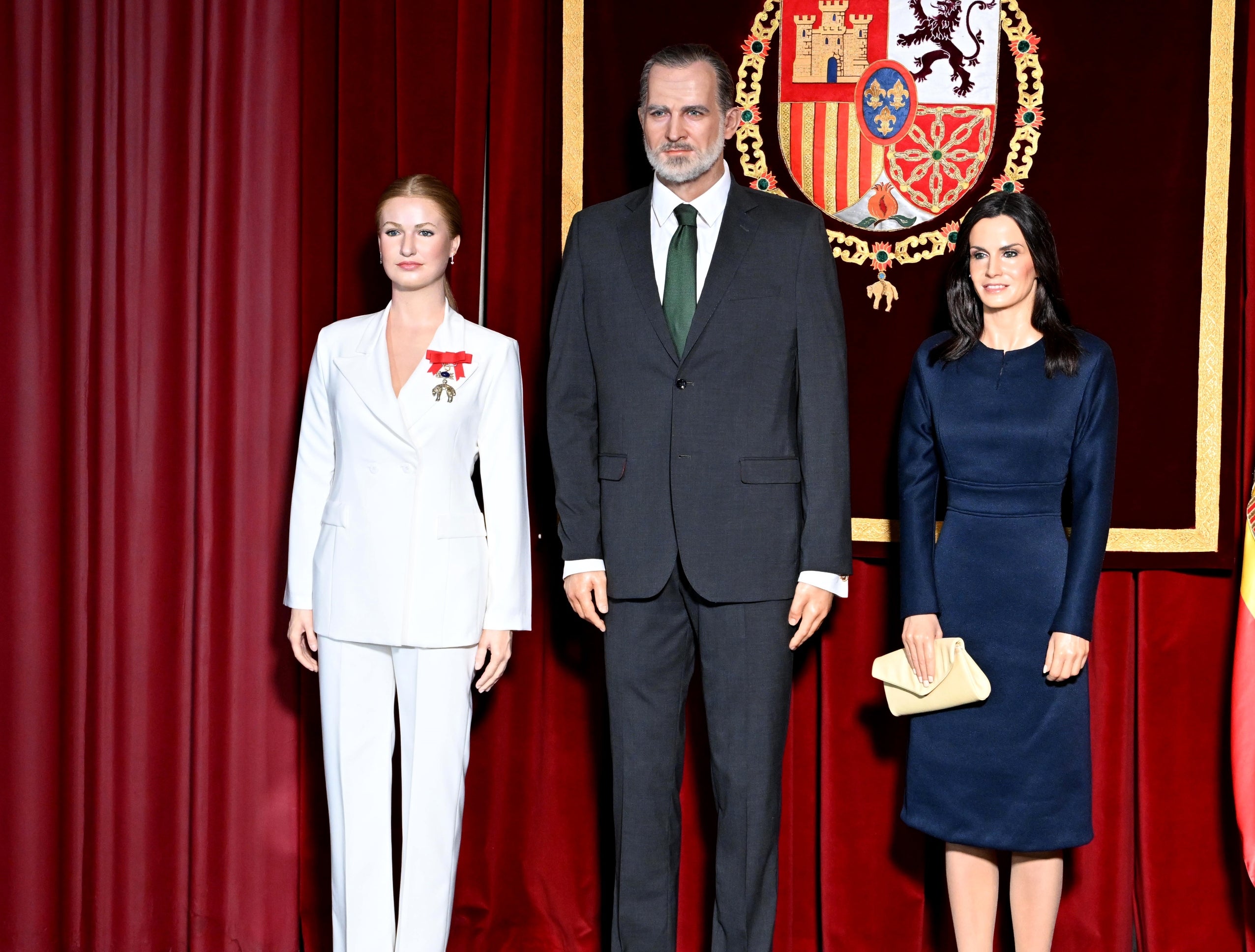 Les figures de cera d'Elionor, Felip i Letícia | Europa Press