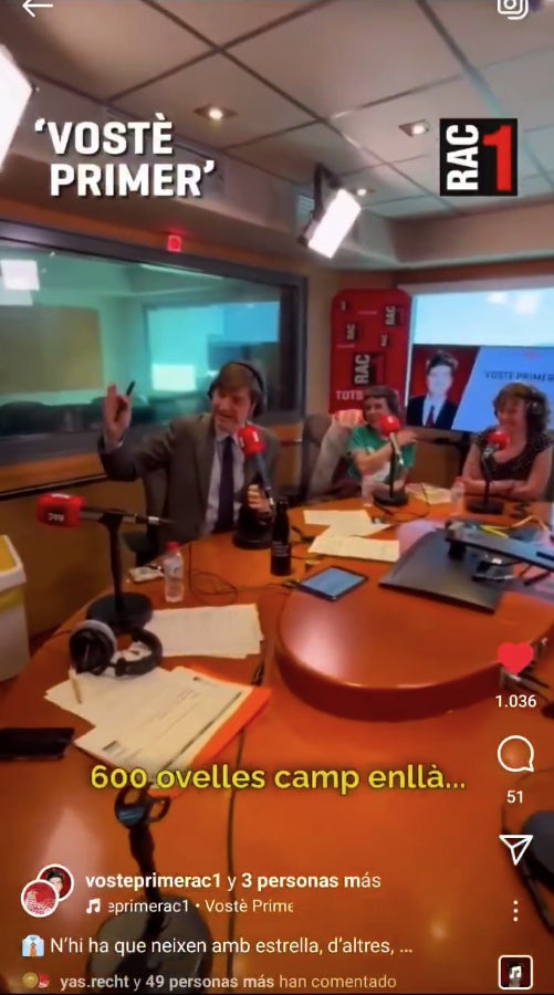 Marc Giró, entusiasmat amb el nen que ha vingut de públic al seu programa - Instagram