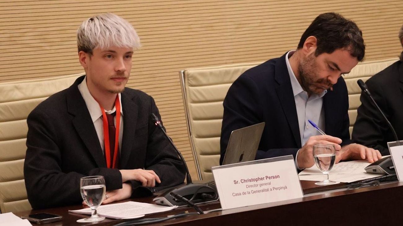 Cristopher Daniel Person, al Parlament de Catalunya, aquest dijous / Parlament de Catalunya