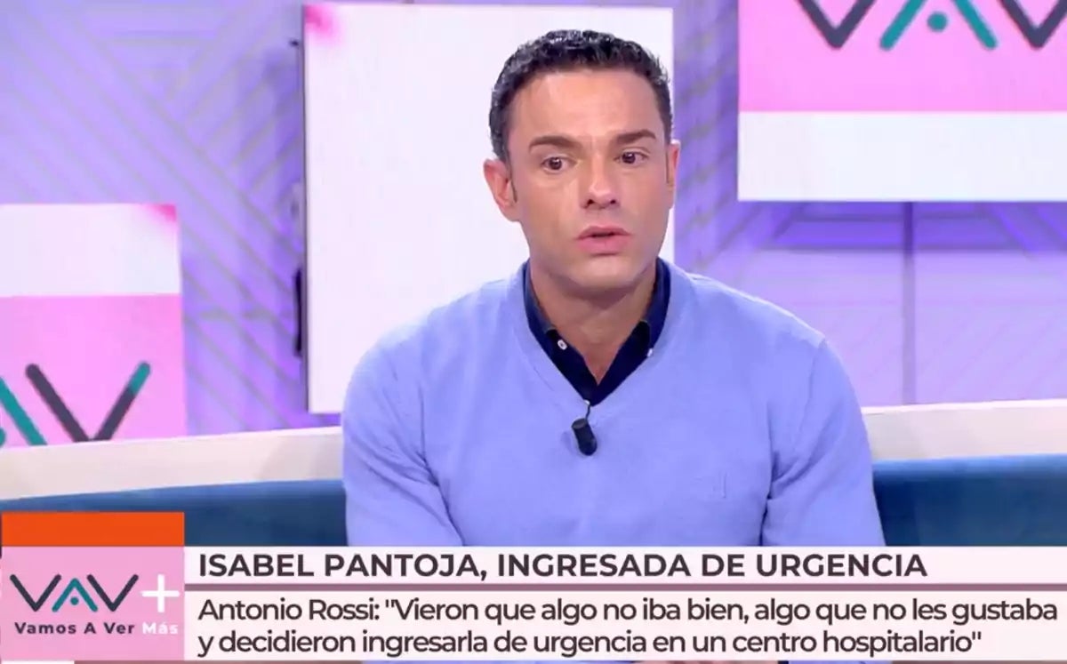 El periodista Antonio Rossi explica que Isabel Pantoja està ingressada d'urgència a Madrid | Telecinco