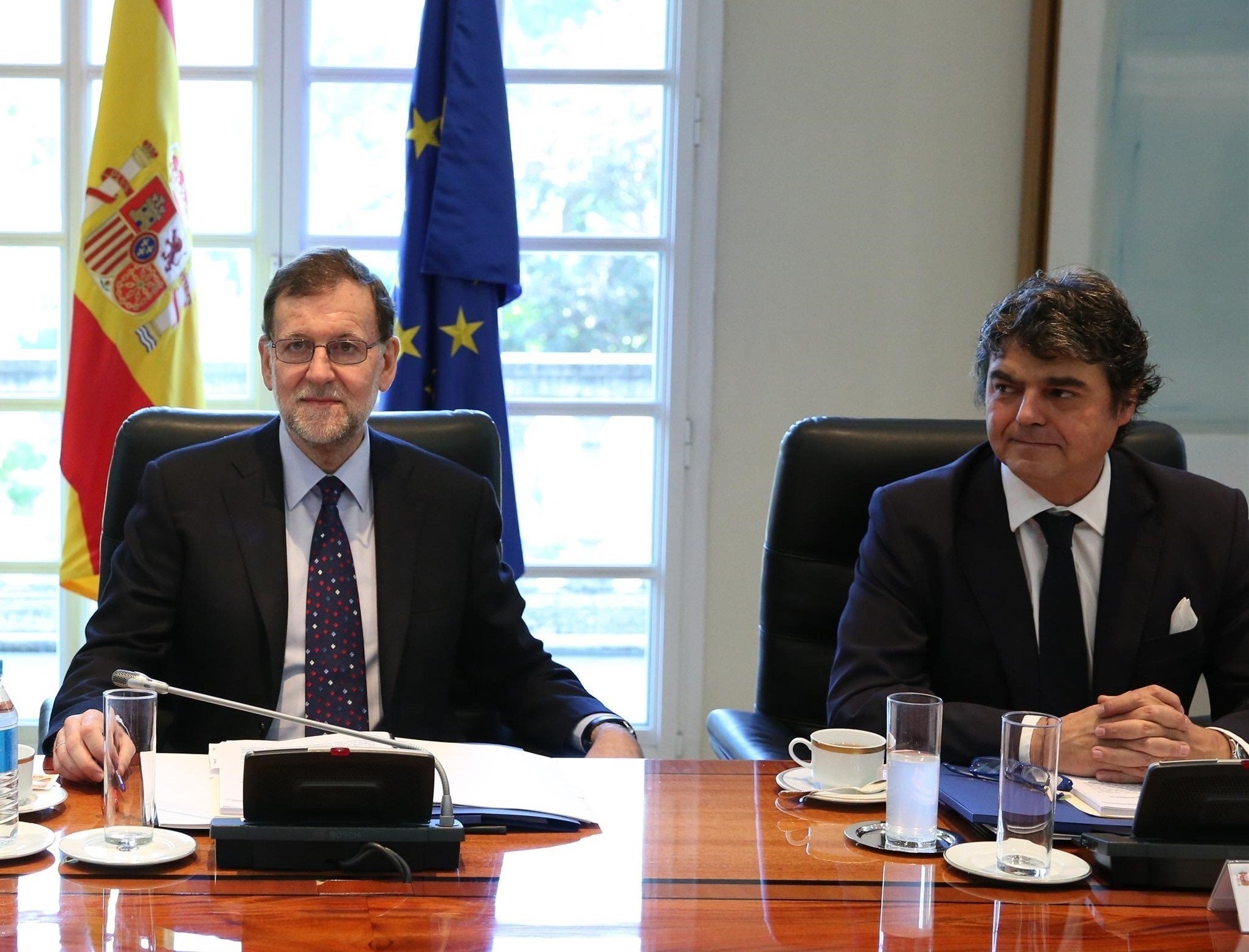 Jorge Moragas amb Mariano Rajoy a la Moncloa/Moncloa