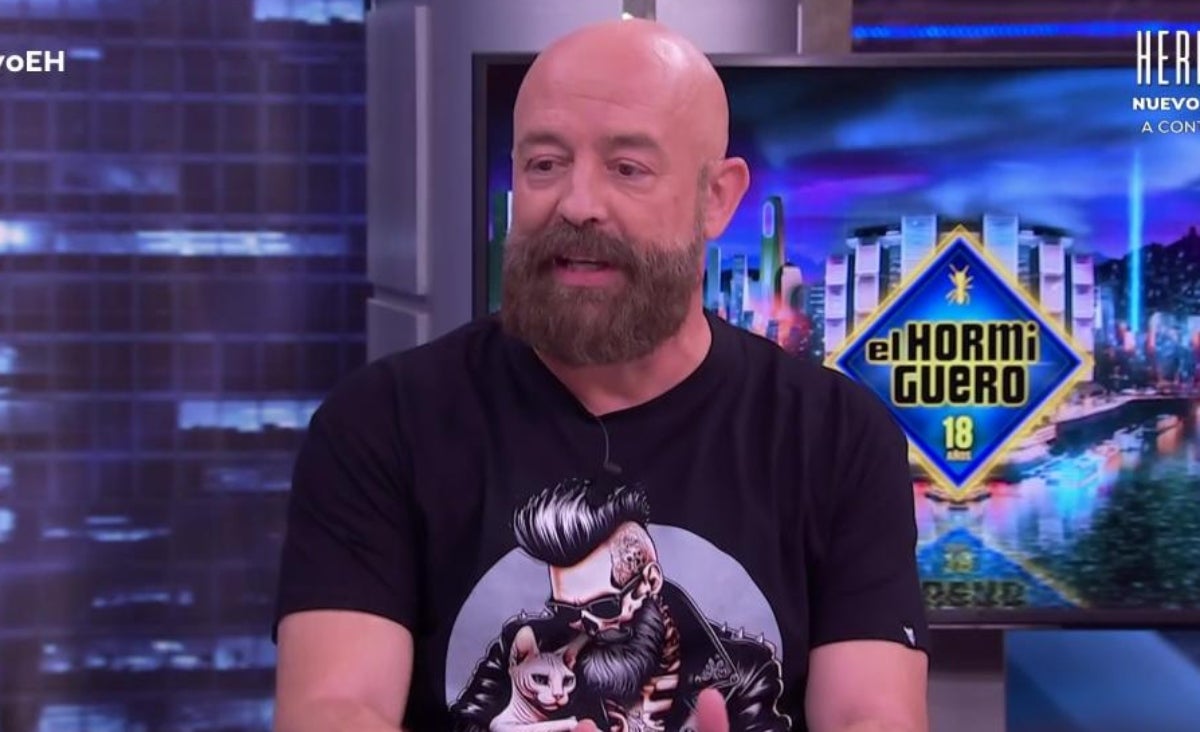 Goyo Jiménez amb la seva característica barba a 'El Hormiguero' | Antena 3