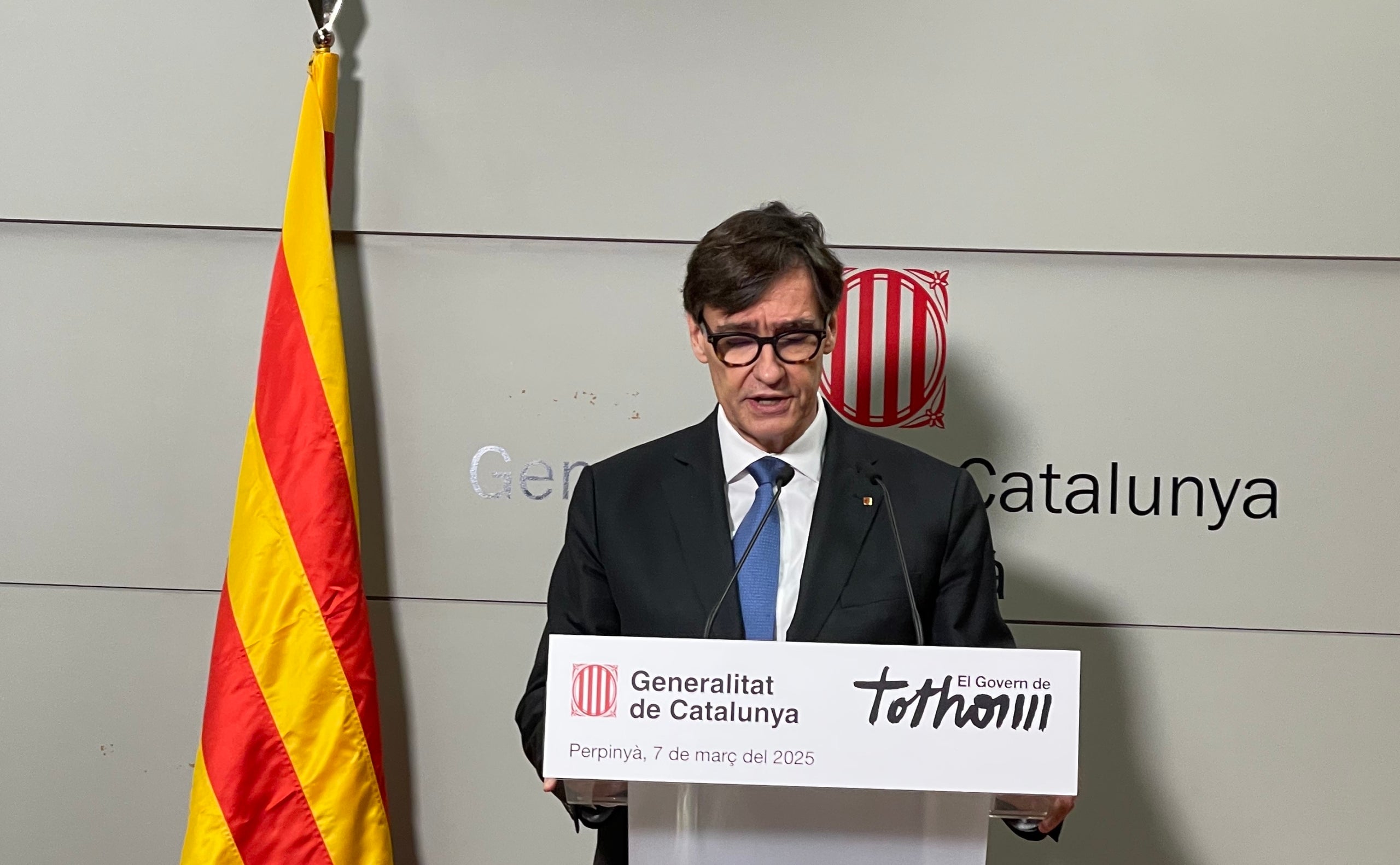 Salvador Illa, a la casa de la Generalitat a Perpinyà/QS