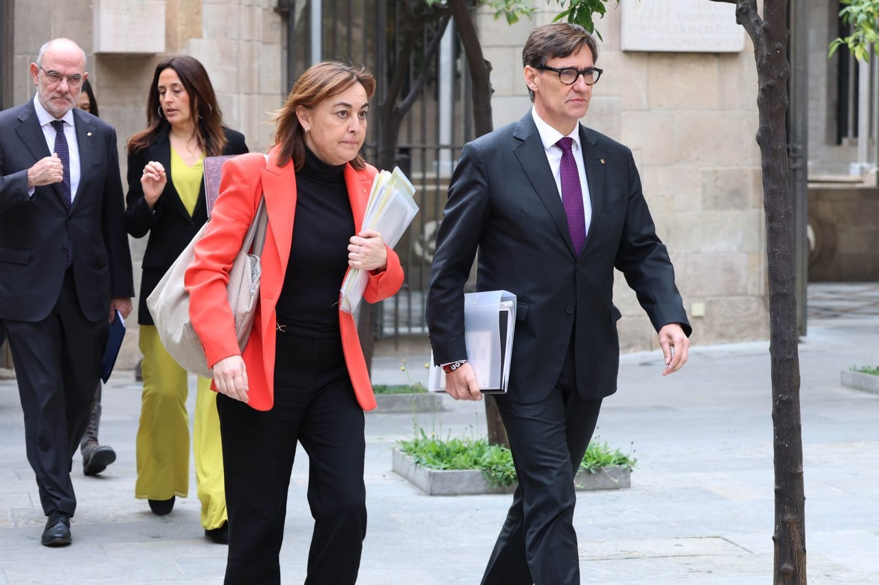 El president de la Generalitat, Salvador Illa, ha encapçalat la reunió del Consell Executiu / Rubén Moreno