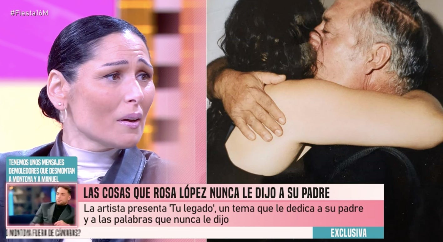 Rosa López no pot evitar plorar en recordar el seu pare | Telecinco