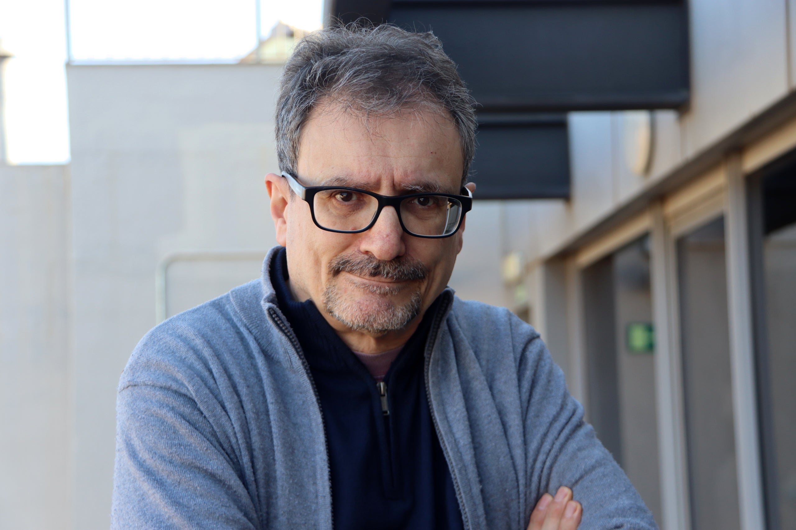 L'escriptor Albert Sánchez Piñol, en la presentació a la premsa del seu nou llibre, 'Les tenebres del cor' / ACN