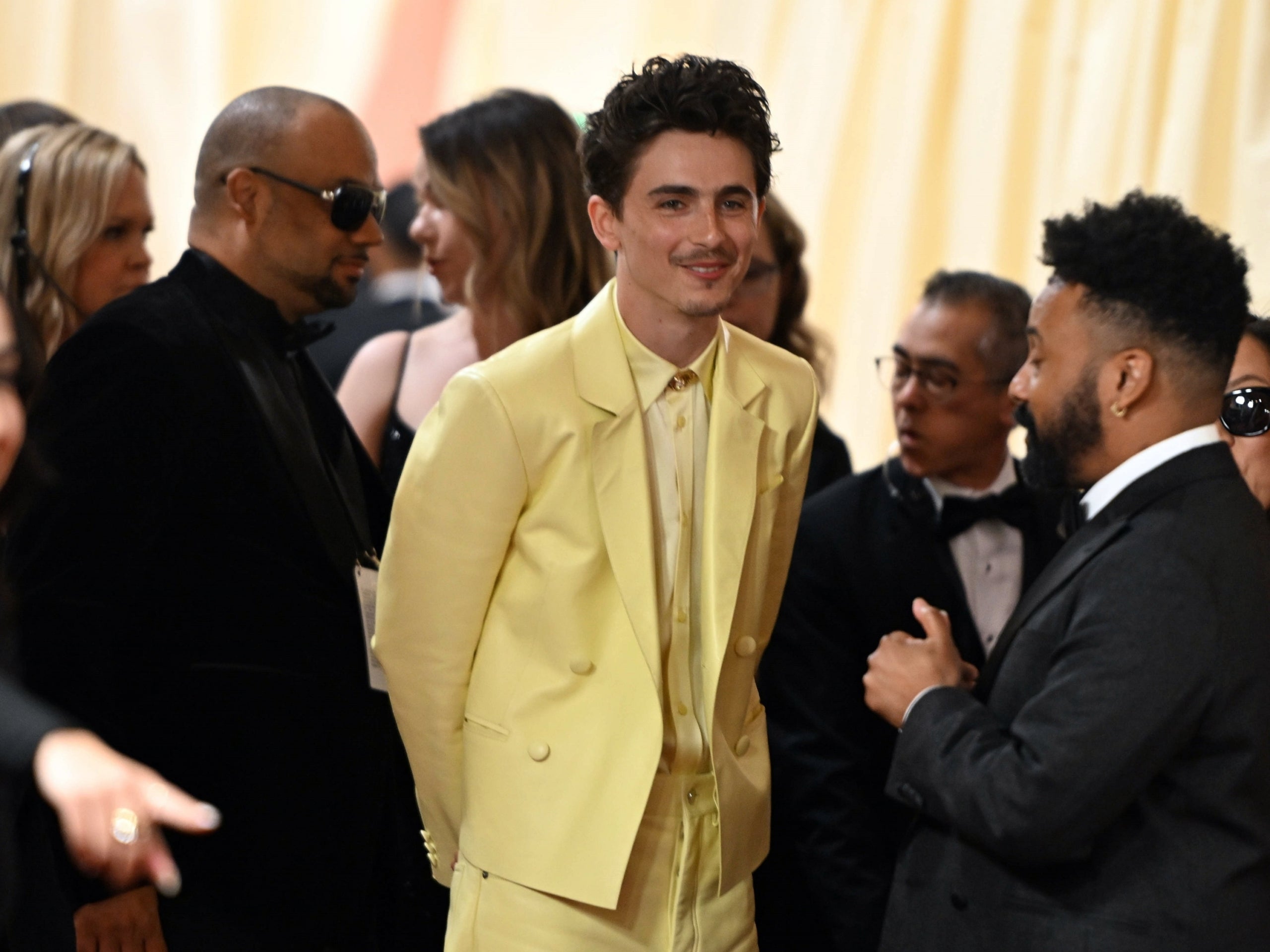 Timothée Chalamet aposta per una peça de color groc molt icònica | Europa Press
