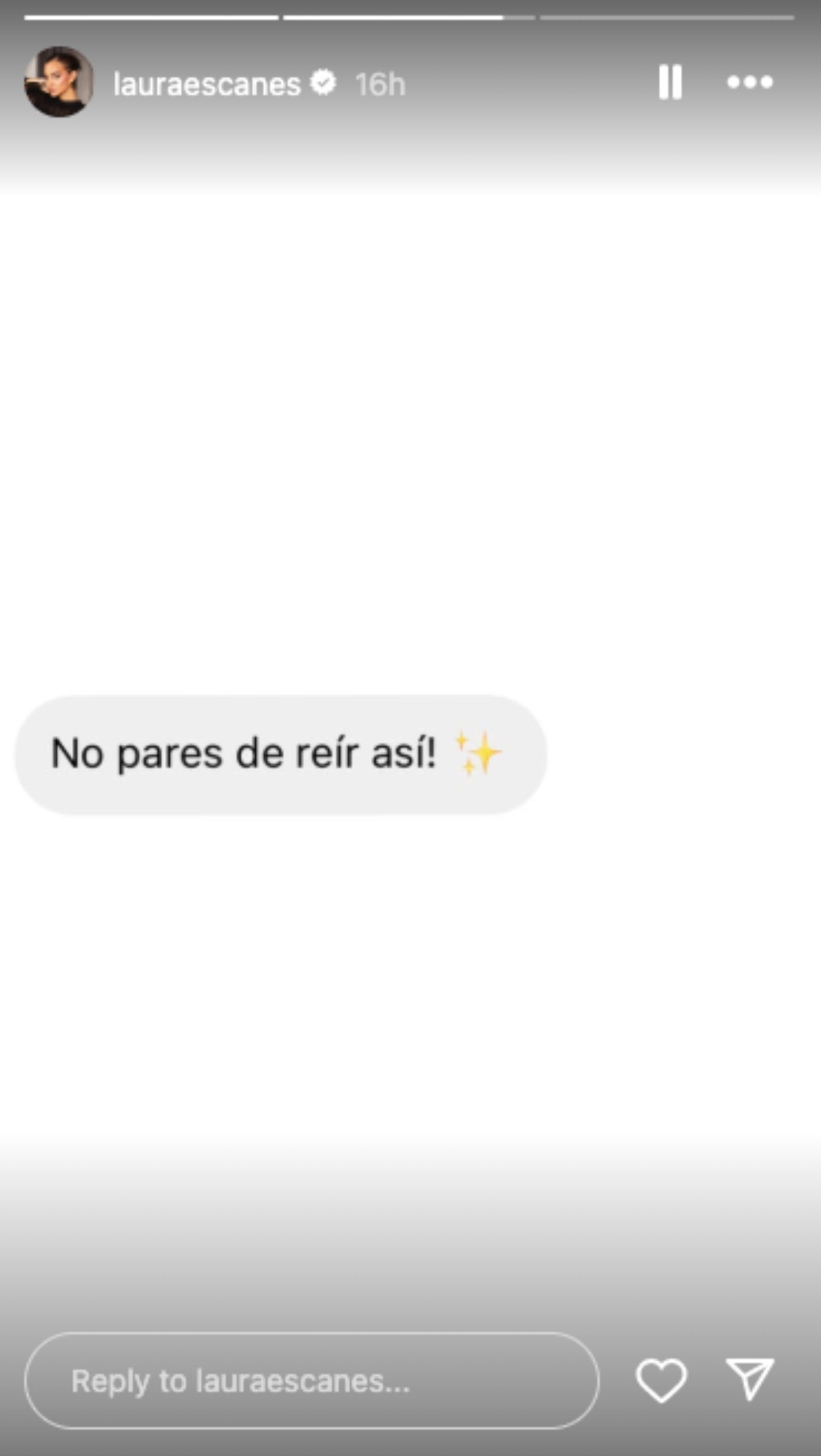 Una seguidora de Laura Escanes reacciona al tendre vídeo de la parella | Instagram
