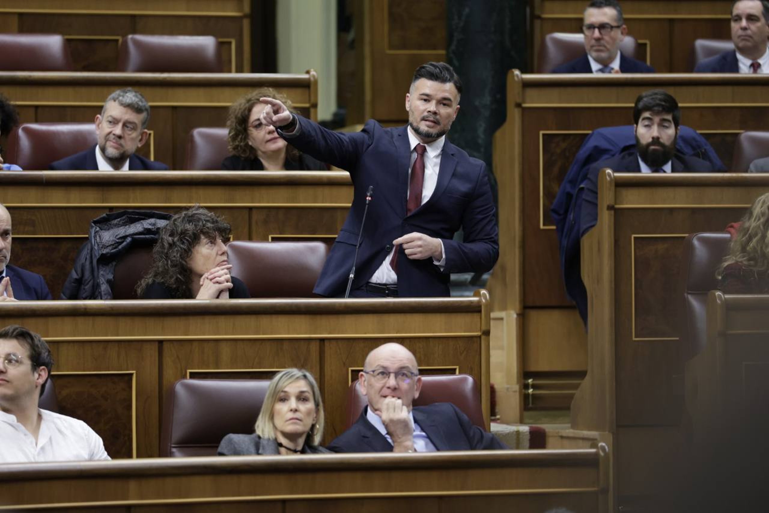 Gabriel Rufián, durant una compareixença al Congrés dels Diputats, aquest març / Congrés dels Diputats