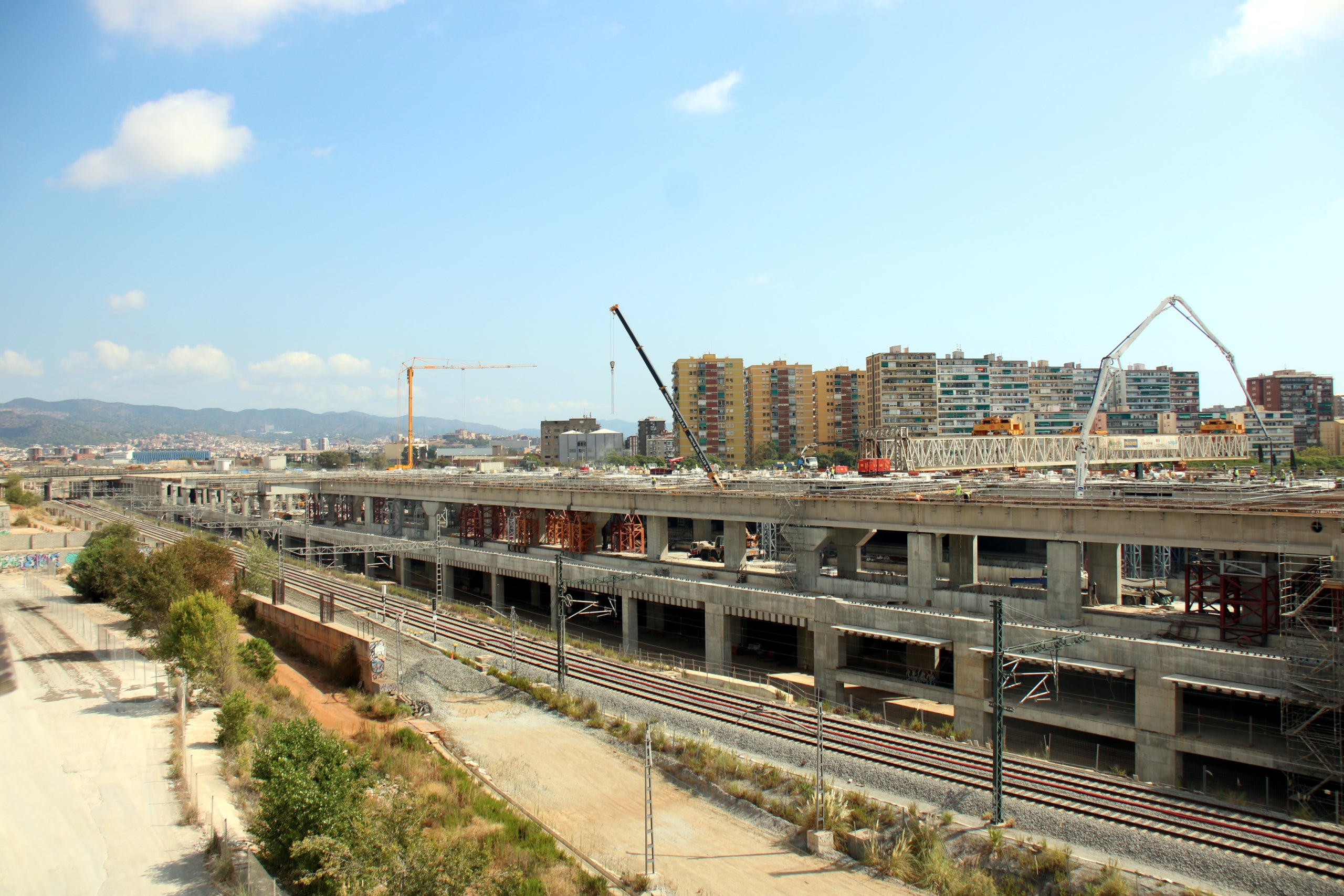Construcció de l'estació de la Sagrera, una de les infraestructures de l'Estat a Catalunya que suma anys d'endarreriment / ACN-Lluís Sibils 
