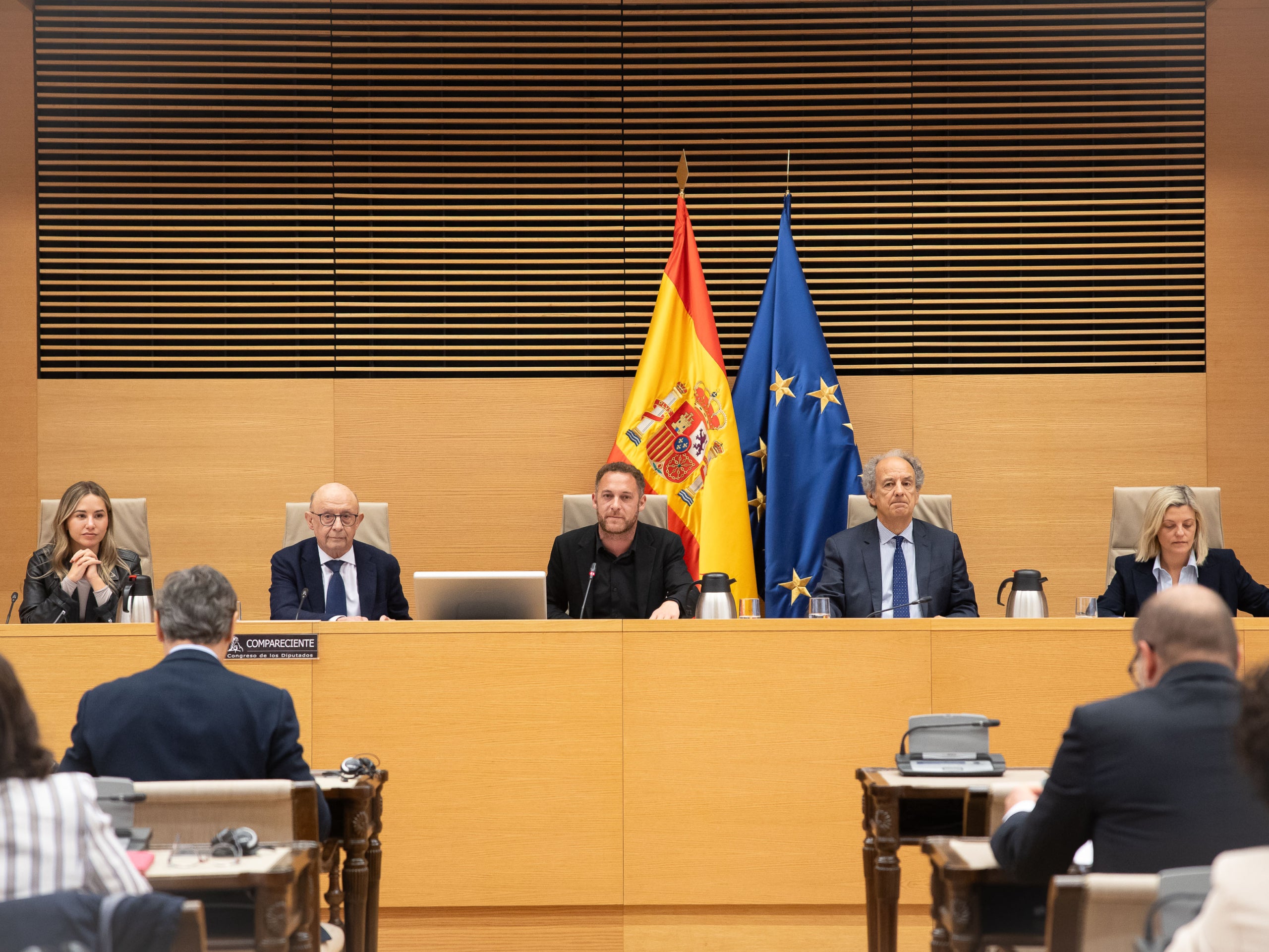 Una imatge de la comissió d'investigació aquesta tarda sobre l'Operació Catalunya/Congreso