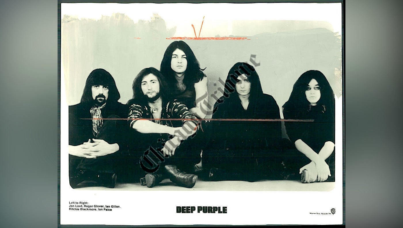 Los Deep Purple en 1971, un año antes de grabar 'Made in Japan', con Ritchie Blackmore el segundo por la derecha / Wikipedia