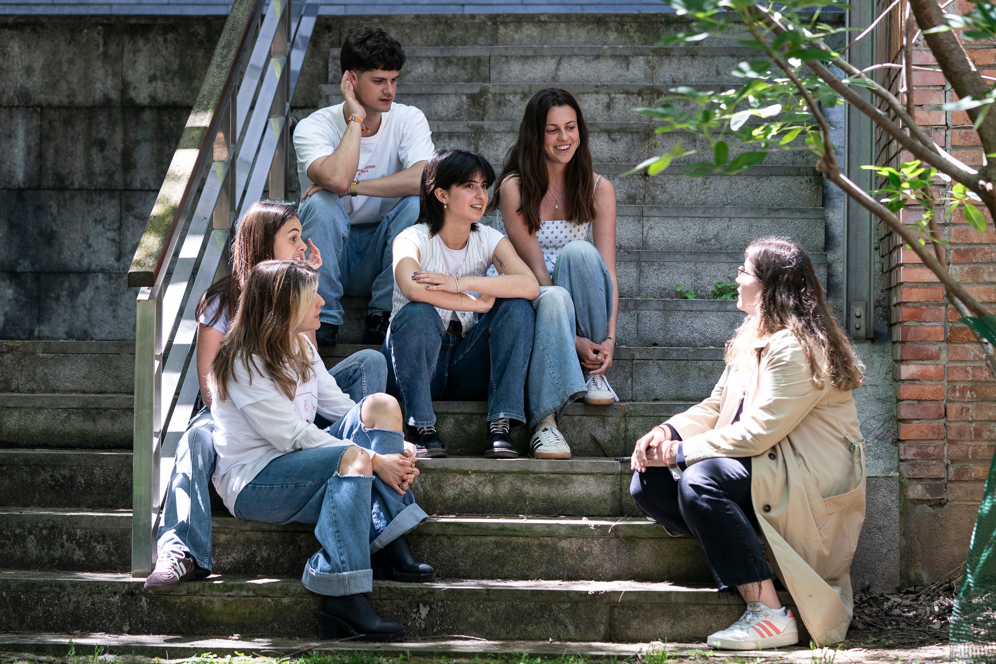Los integrantes del equipo del proyecto informativo ‘No m’importa’ | Mireia Comas