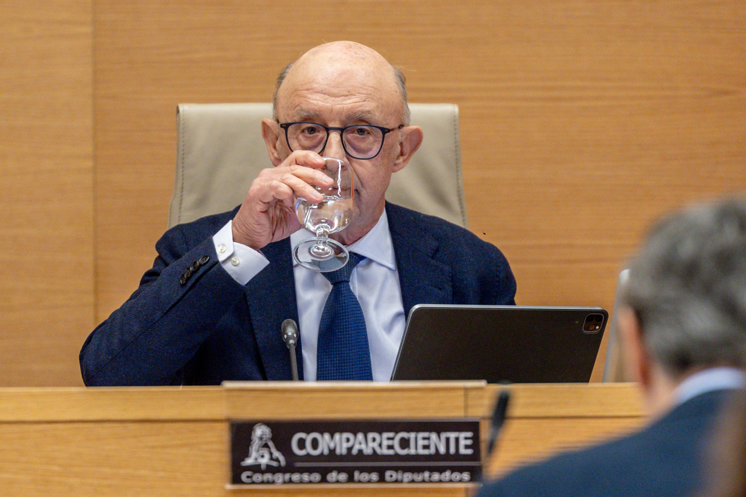 L'exministre Montoro, en un moment de la seva compareixença/Ricardo Rubio / Europa Press