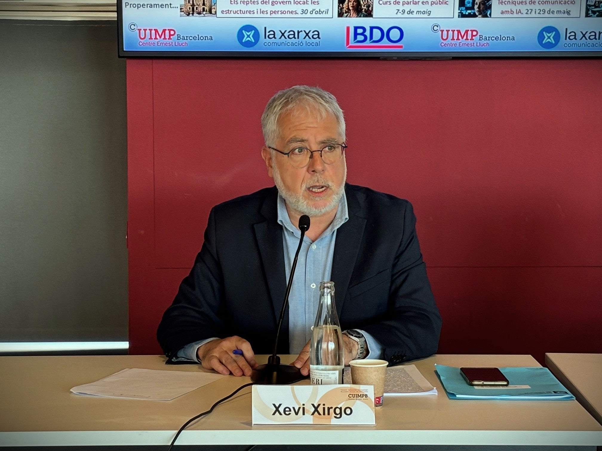 El president del CAC, Xevi Xirgo, en la jornada 'Perspectives jurídiques dels
mitjans de comunicació', celebrada al CCCB / CAC