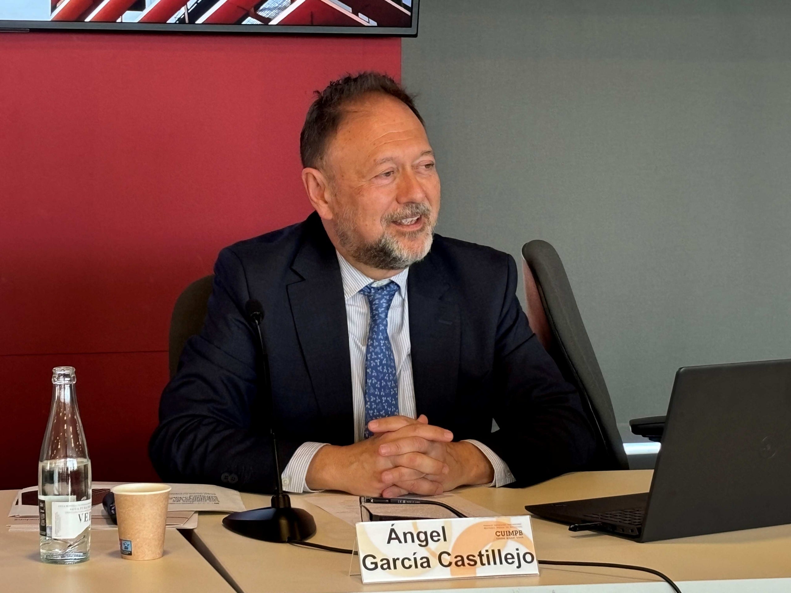 El vicepresident de la Comissió Nacional dels Mercats i la Competència (CNMC), Ángel García Castillejo, en la jornada 'Perspectives jurídiques dels mitjans de comunicació', celebrada al CCCB / CAC