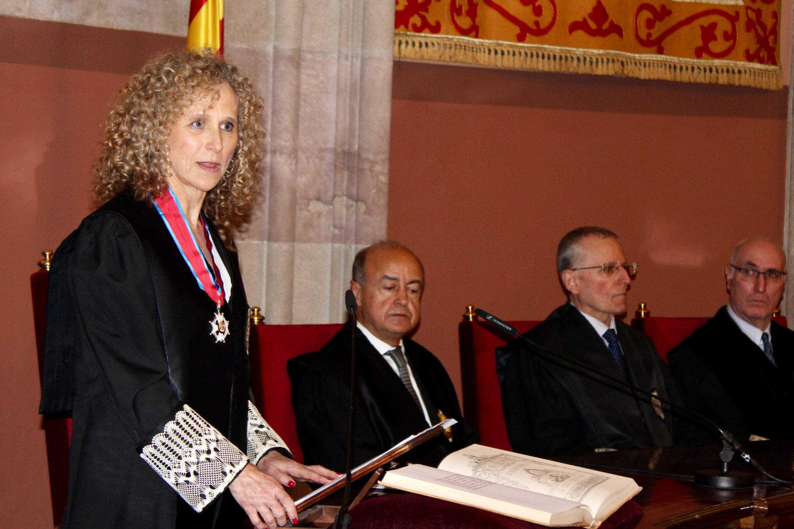Mercè Caso, en el moment de prometre el càrrec/CGPJ