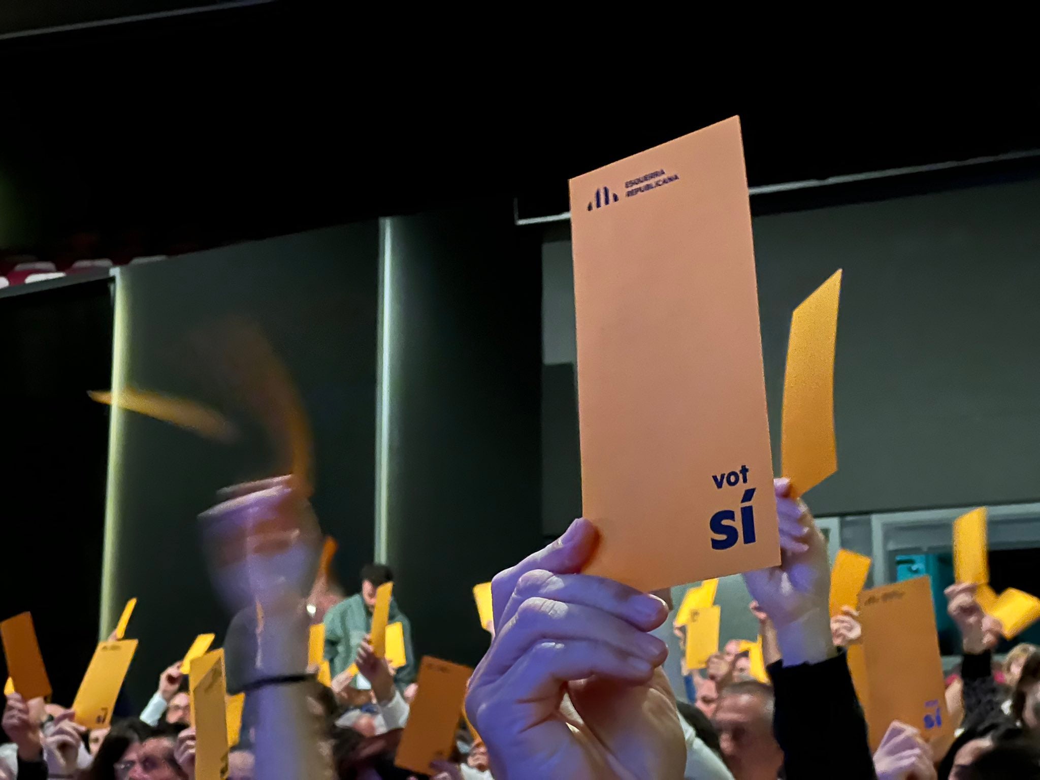 Una imatge de les votacions del Congrés d'ERC al Baix Llobregat/ERC Baix Llobregat