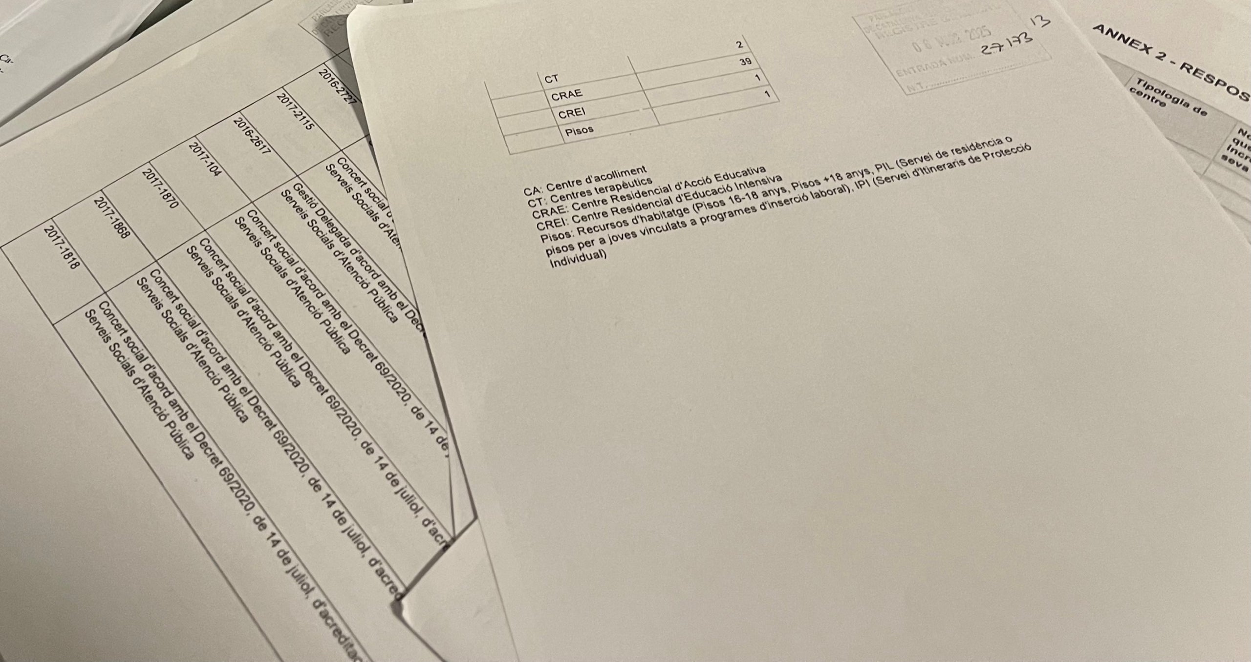 Parte de los documentos aportados por la consejería sobre la gestión de la DGAIA/QS