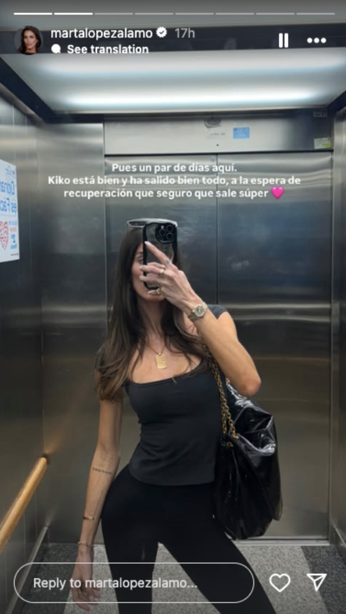 Marta López Álamo actualitza l'estat de Kiko Matamoros durant la seva hospitalització | Instagram