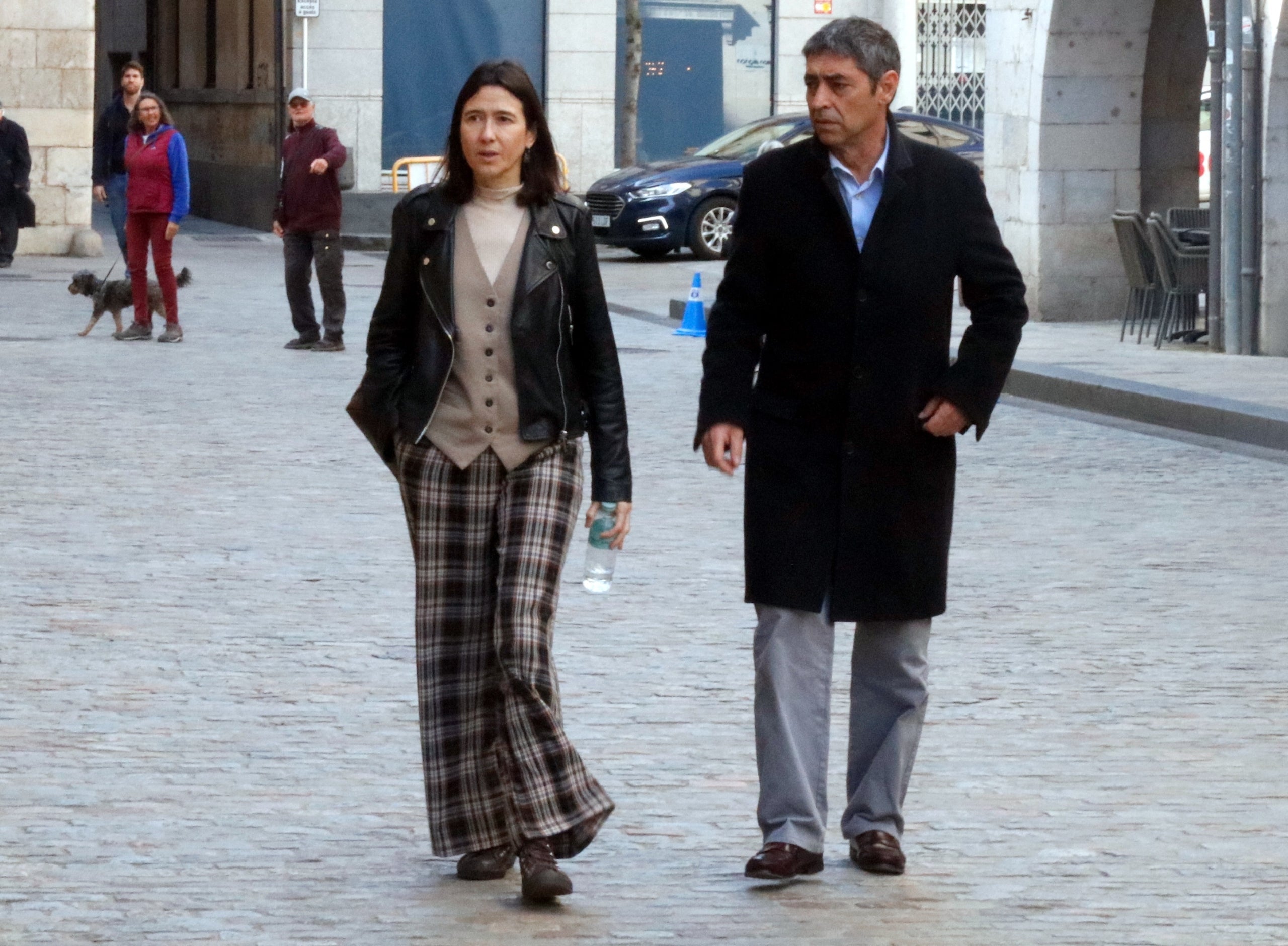 Núria Parlon i el director Josep Lluís Trapero, a Girona, on celebraven una Junta de Seguretat Local/Xavier Pi/ACN