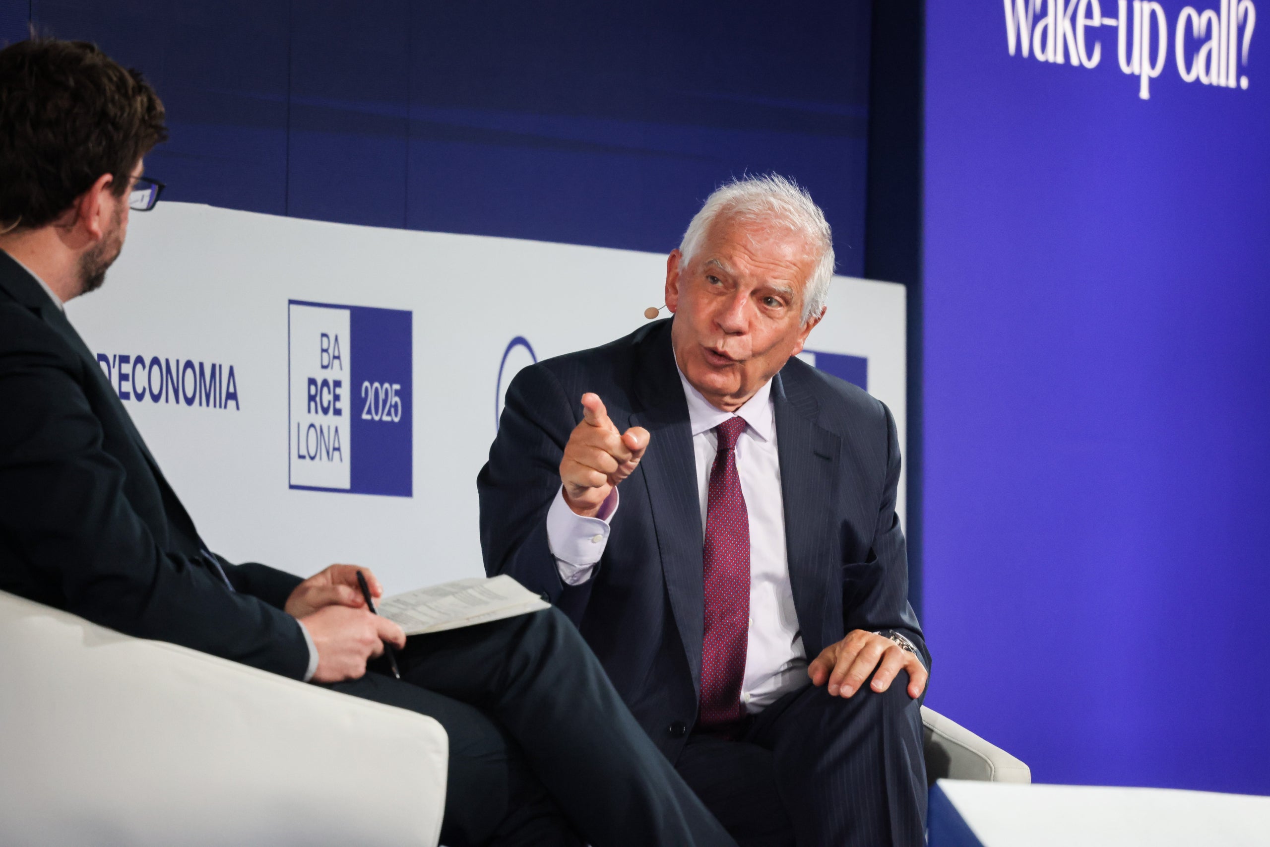 L'excap de la diplomàcia europea i actual president del CIDOB, Josep Borrell, intervenint a la Reunió del Cercle d'Economia / Jordi Borràs / ACN