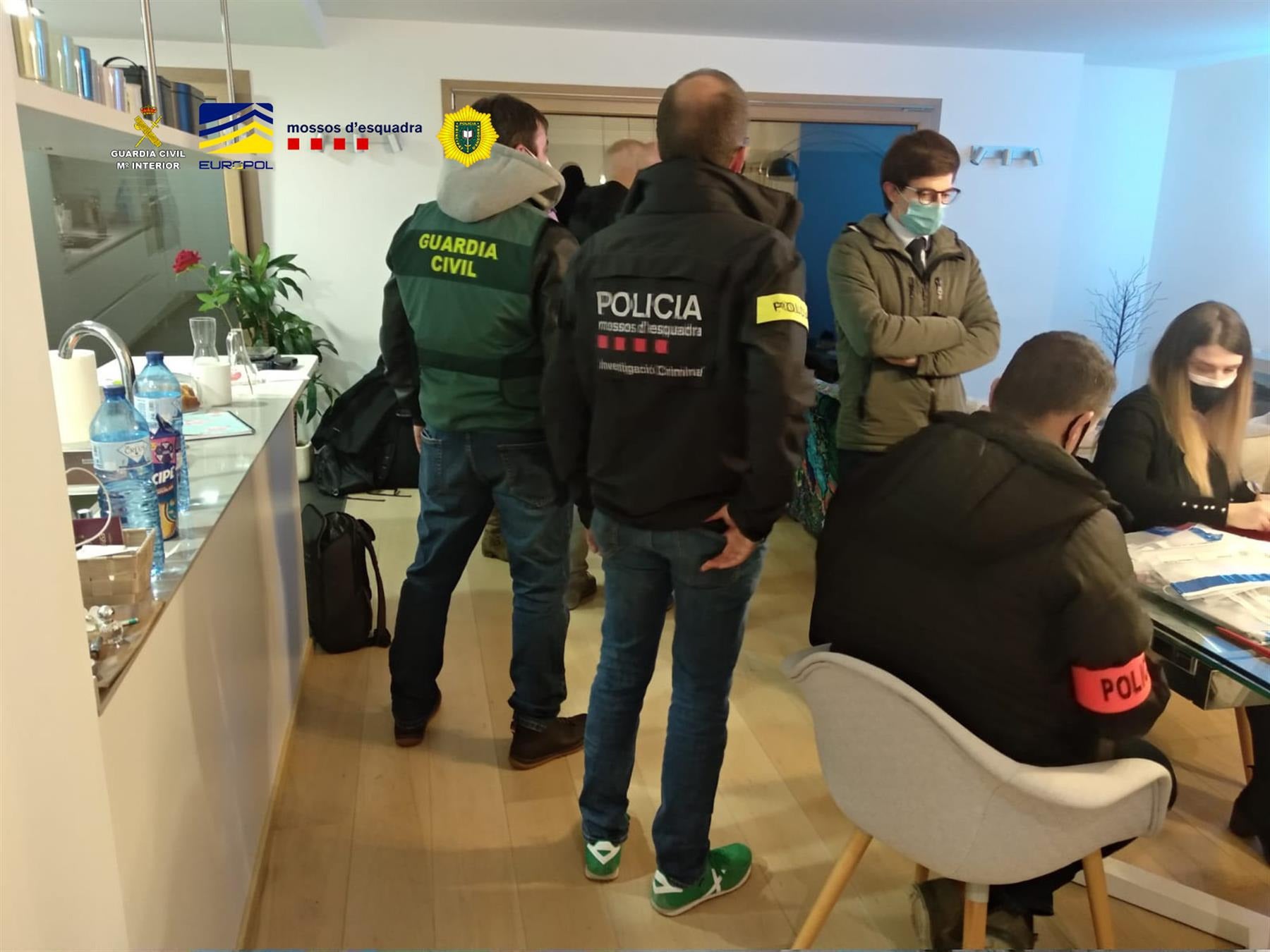 Imatge de l'operació policial a Andorra el gener de 2021/Andorra