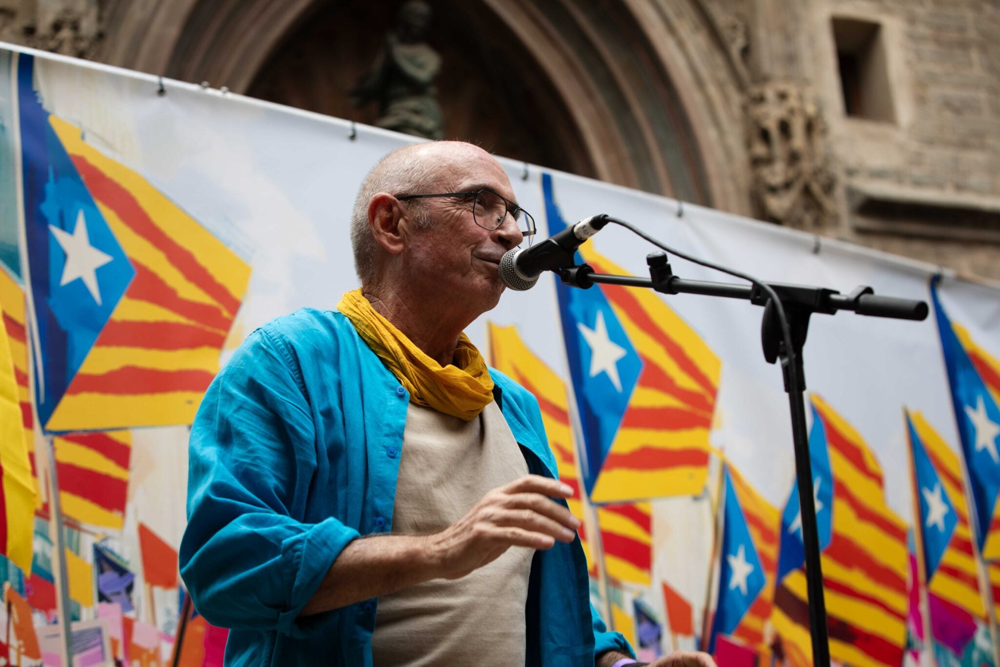 Lluís Llach, en un acte de l'Assemblea/ANC