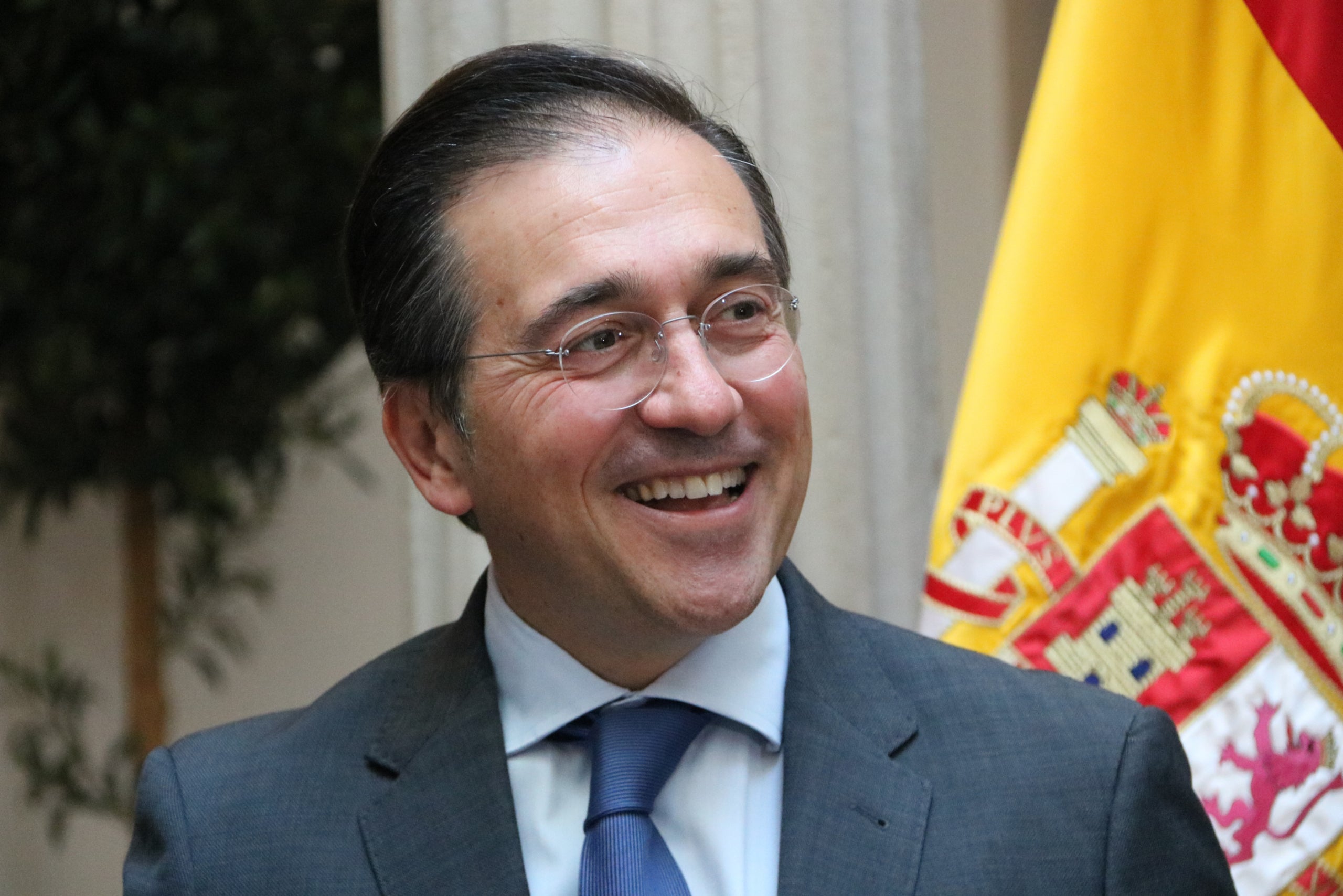 El ministre d'Exteriors del govern espanyol, José Manuel Albares, aquest dilluns a Madrid | Miquel Vera (ACN)
