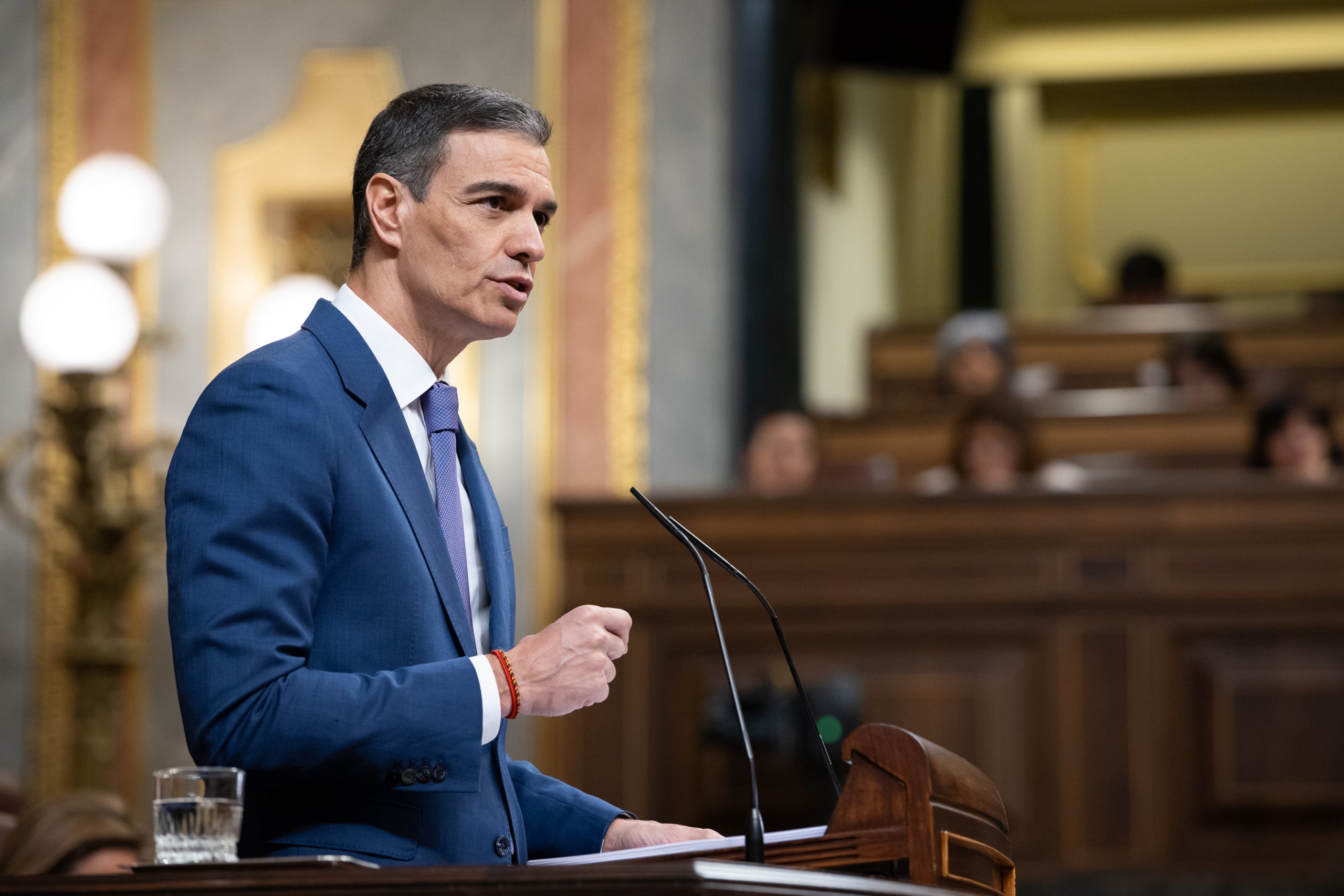 El president espanyol, Pedro Sánchez, ha comparegut al Congrés per parlar de l'apagada / ACN