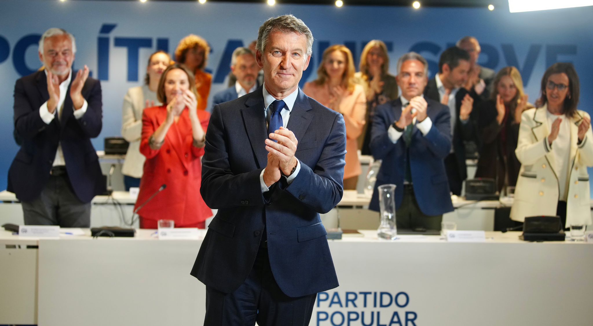 Alberto Núñez Feijóo, aquest dilluns a Madrid / PP