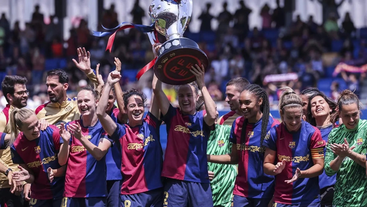 El Barça femení celebra la Lliga F a l'estadi Johan Cruyff | 3Cat