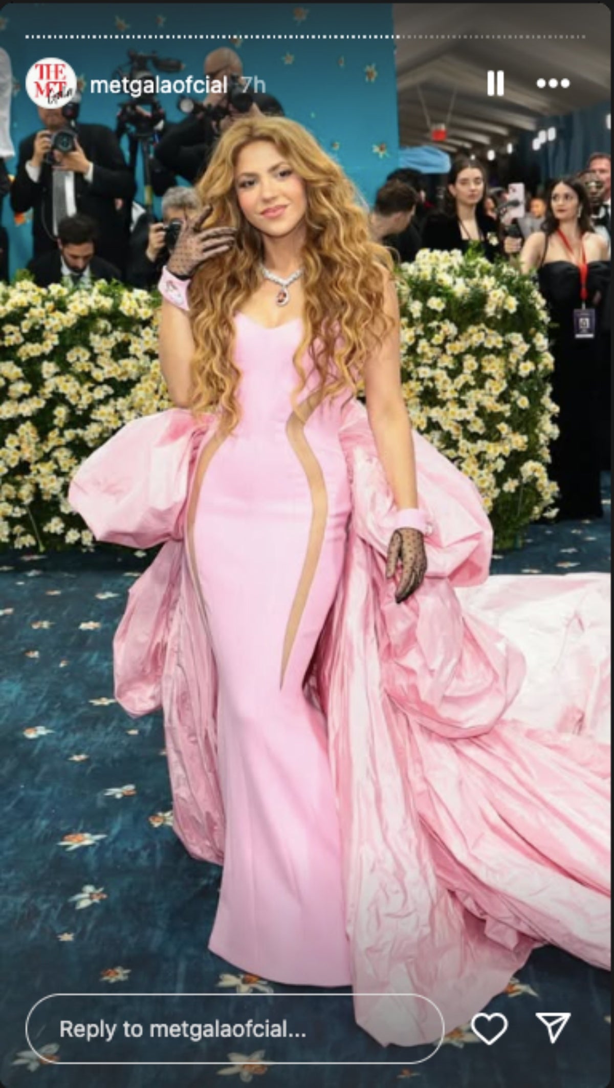 El maxi vestit de Shakira per a la MET Gala 2025 _ Instagram