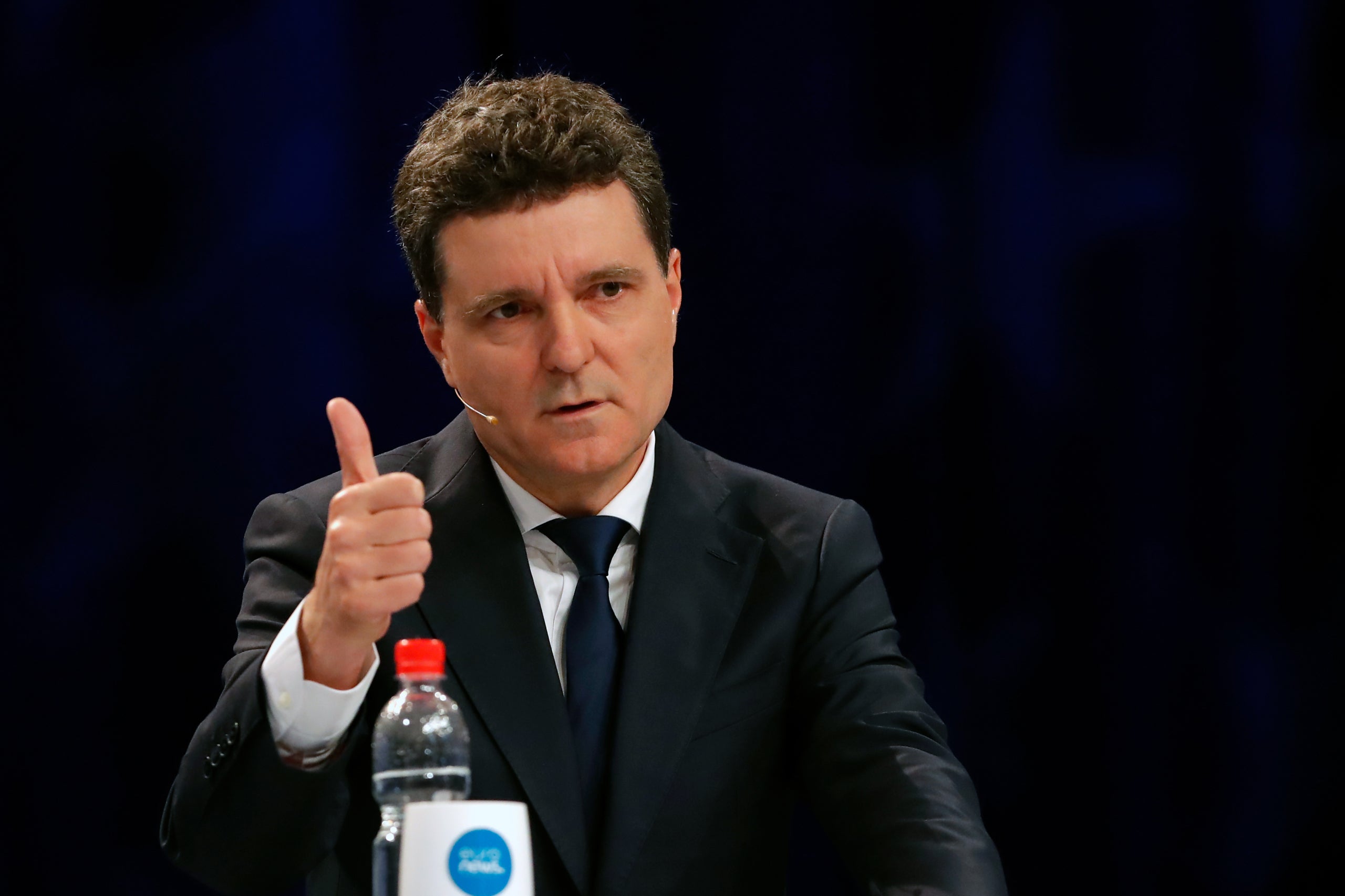 Nicusor Dan, alcalde de Bucarest, en un debat per les eleccions de Romania / EuropaPress