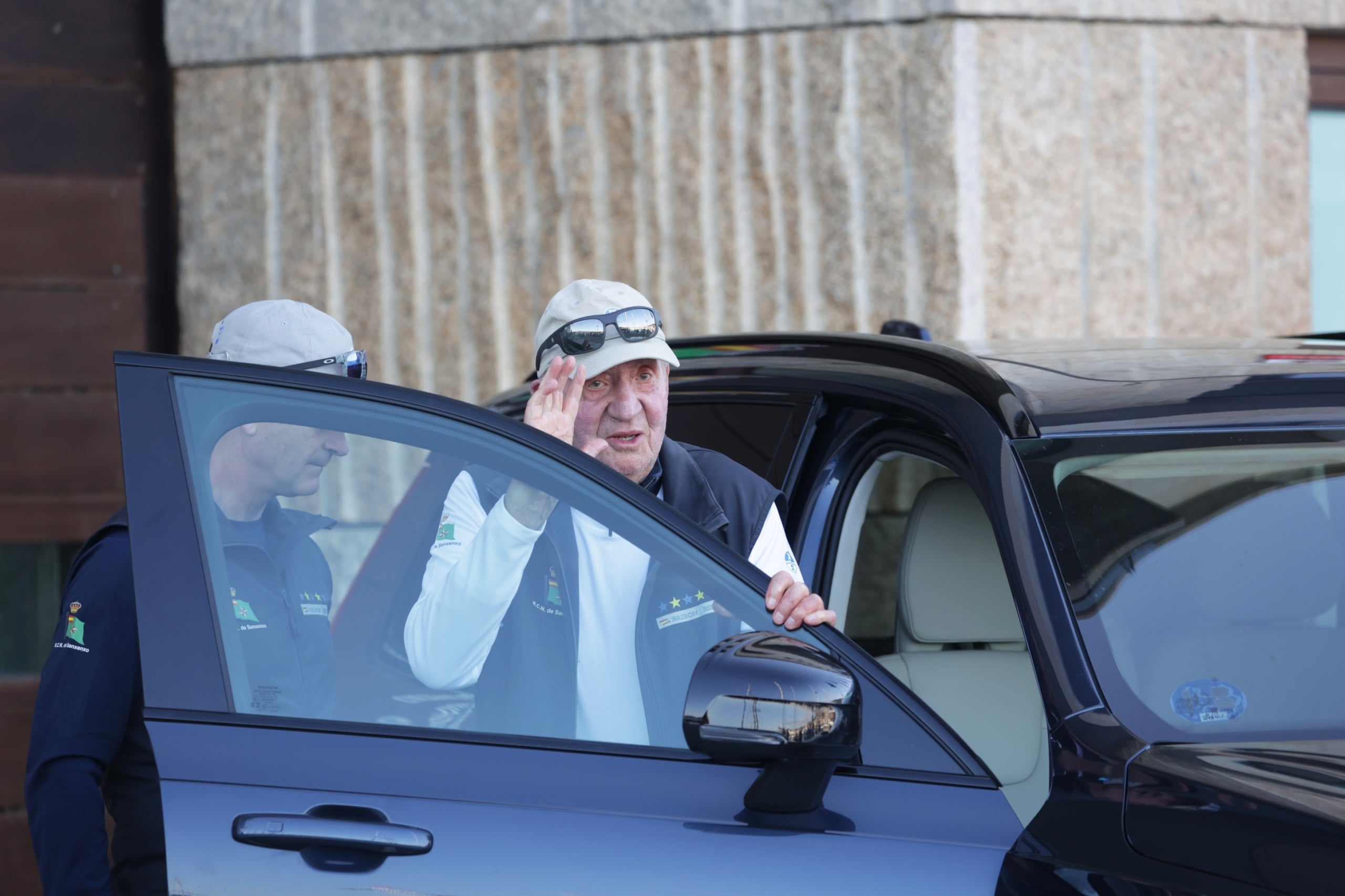 Juan Carlos I, en Sanxenxo durante el acto de conciliación con Revilla _ Europa Press