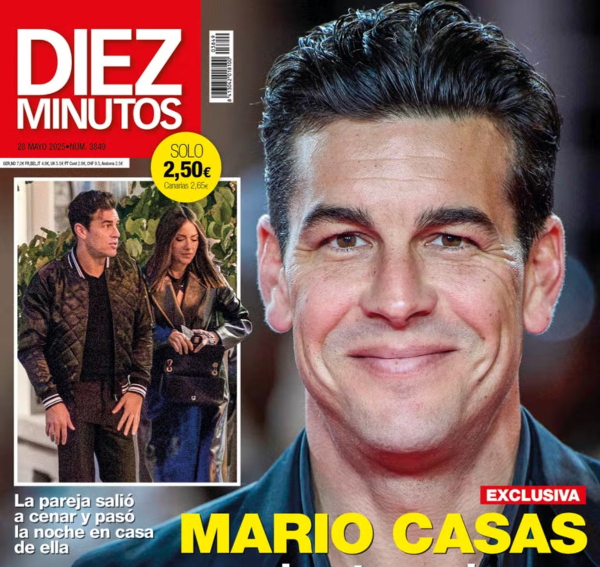 La revista Diez Minutos confirma la relació de Mario Casas i Melyssa Pinto, una influencer catalana | Diez Minutos