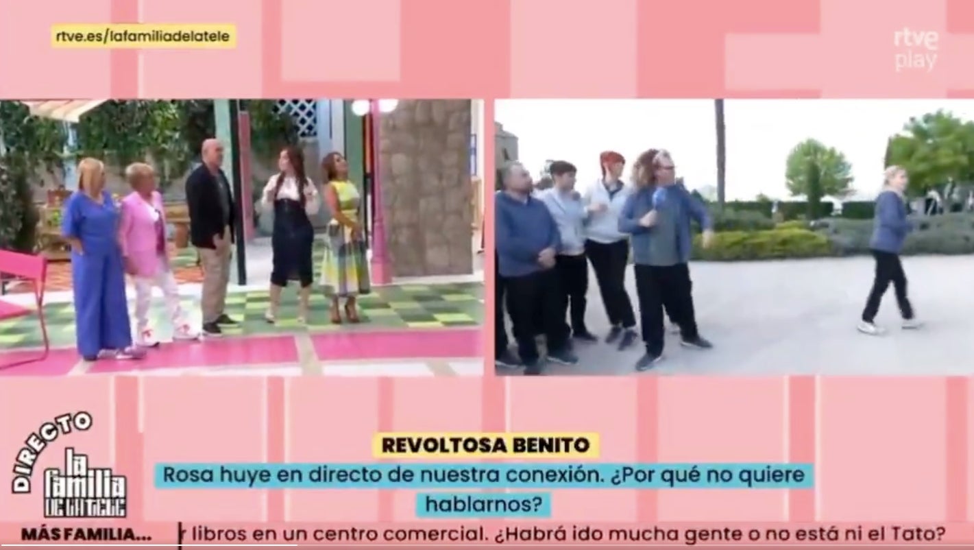 Rosa Benito es nega a parlar amb els seus excompanys de 'Sálvame' a 'La familia de la tele' | RTVE