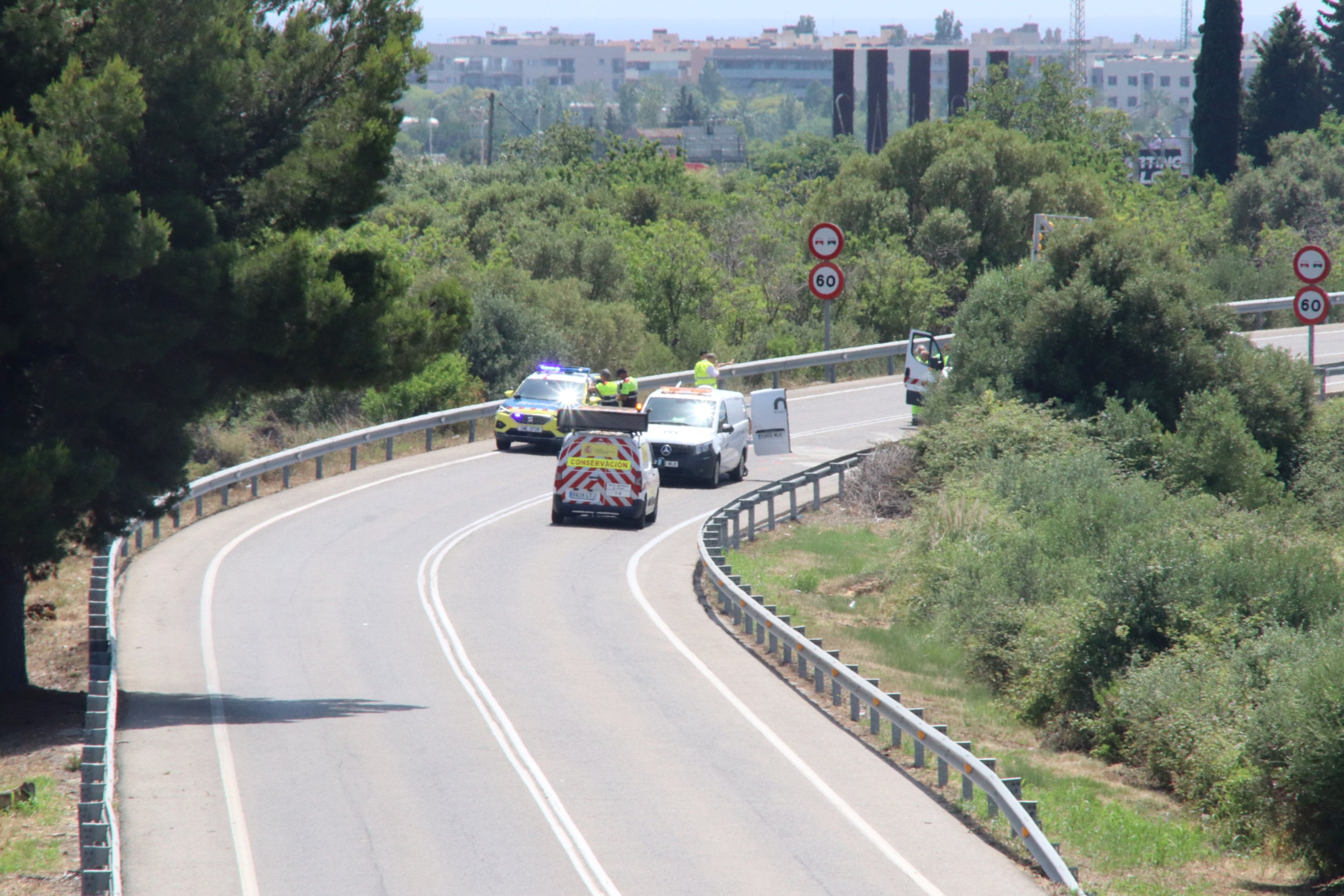 Lloc de l'accident a Vila-seca / ACN