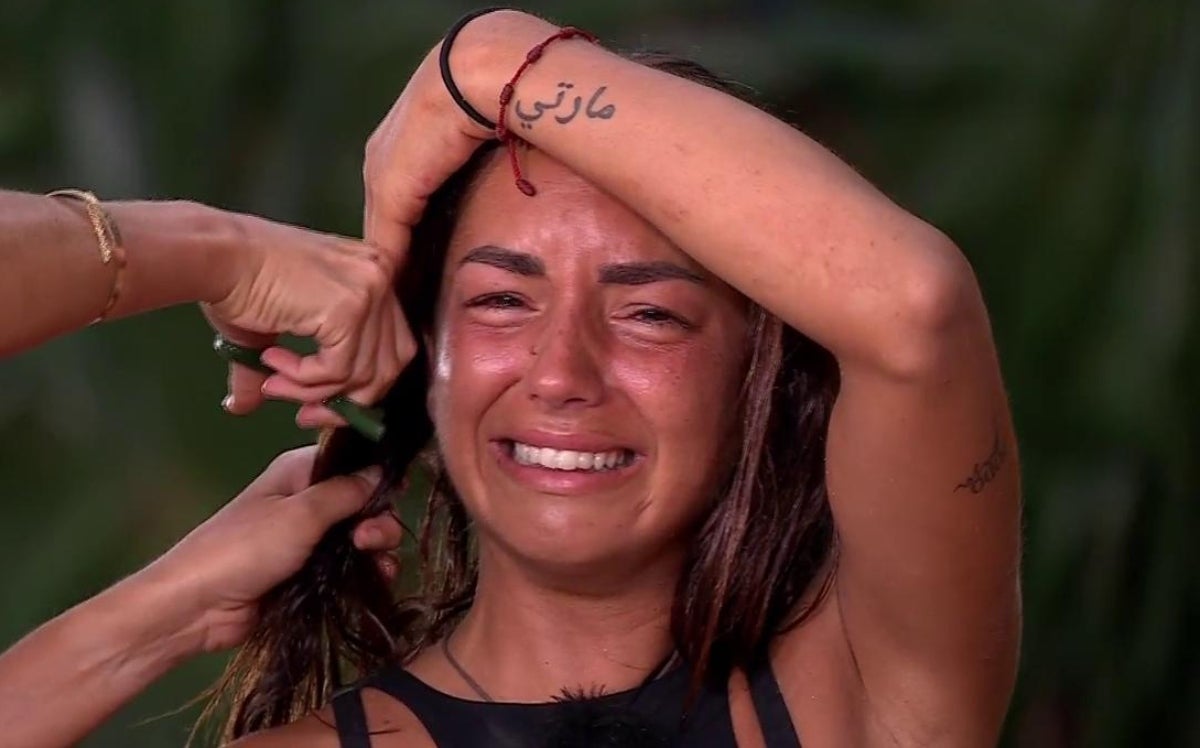 Anita Williams, plorant i cridant a 'Supervivientes' després d'un canvi de look radical | Telecinco