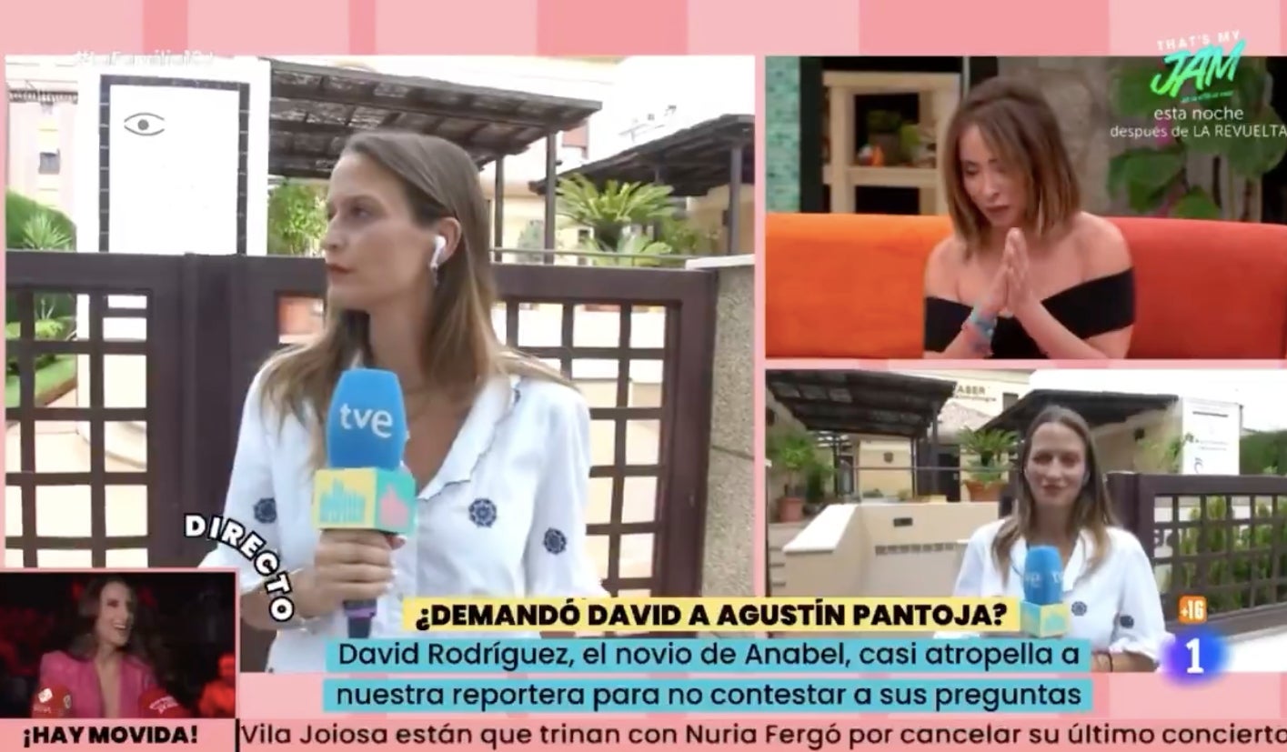 David Rodríguez, el xicot d'Anabel Pantoja, en el centre de la polèmica per un incident amb una reportera de 'La familia de la tele' | RTVE