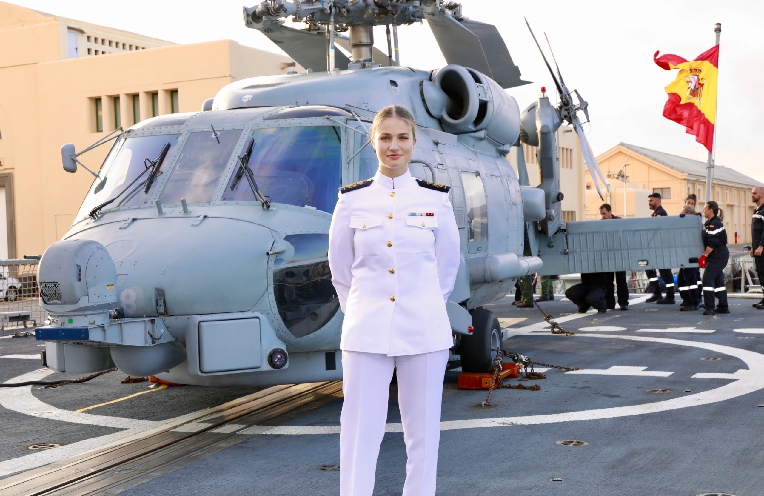 Elionor posa rumb a la seva nova formació militar _ Europa Press