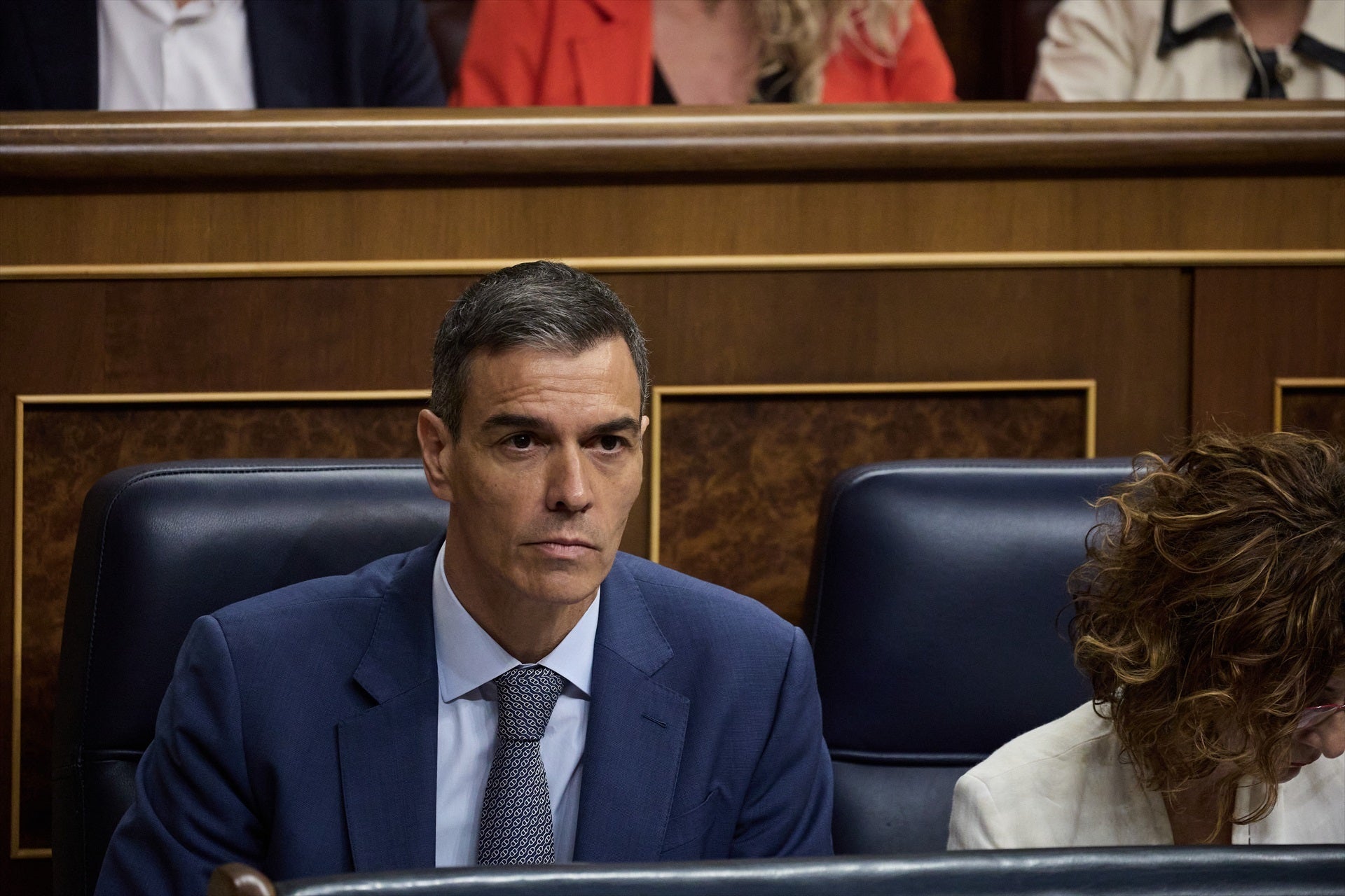 El presidente del gobierno español, Pedro Sánchez, durante la sesión de control en el Congreso / Europa Press