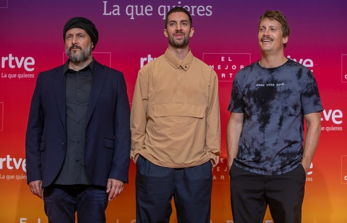Ricardo Castella, David Broncano i Grison a la presentació de 'La Revuelta' | Europa Press