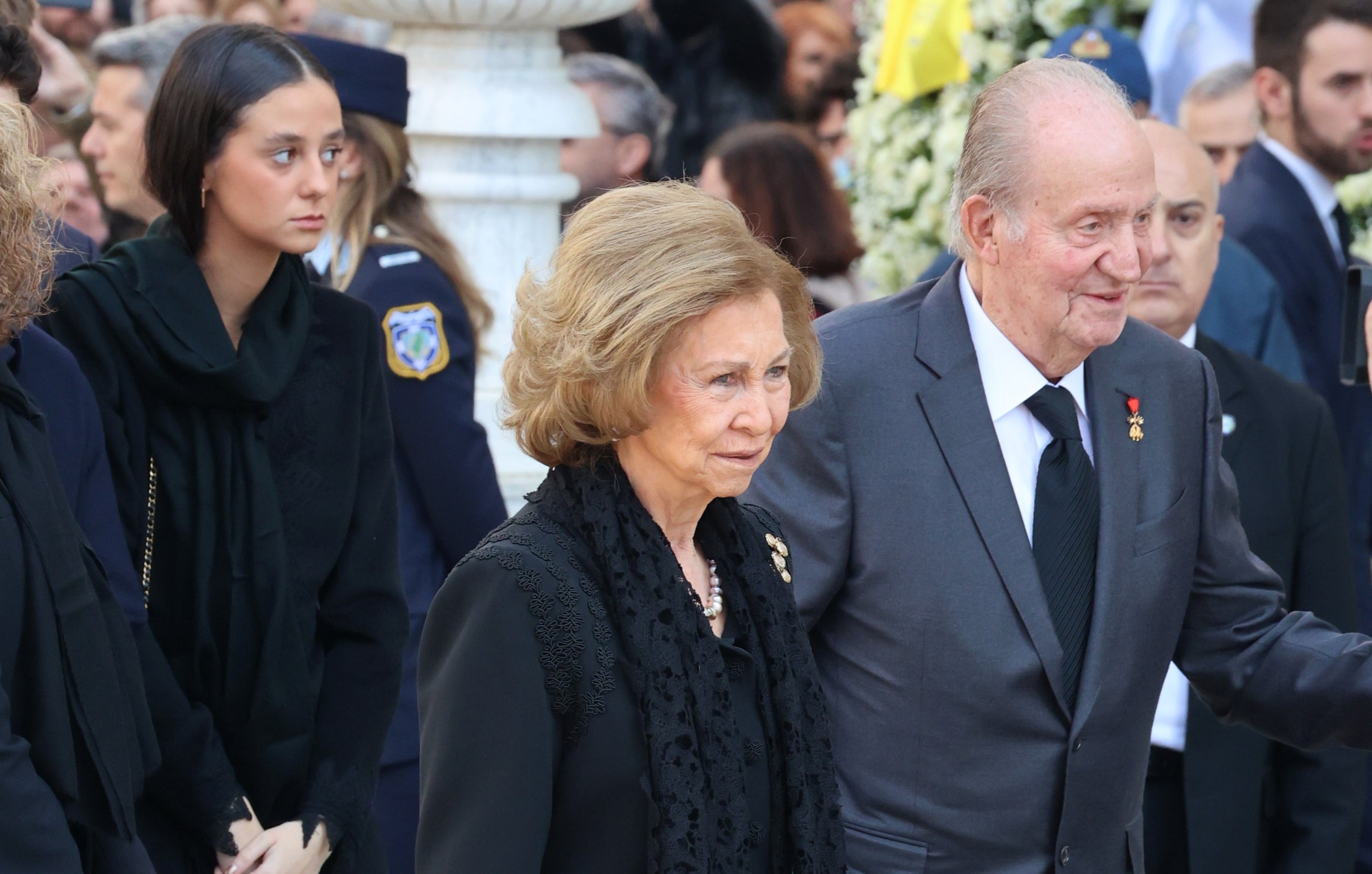 Victoria Federica amb Sofia de Grècia i Joan Carles de Borbó | Europa Press