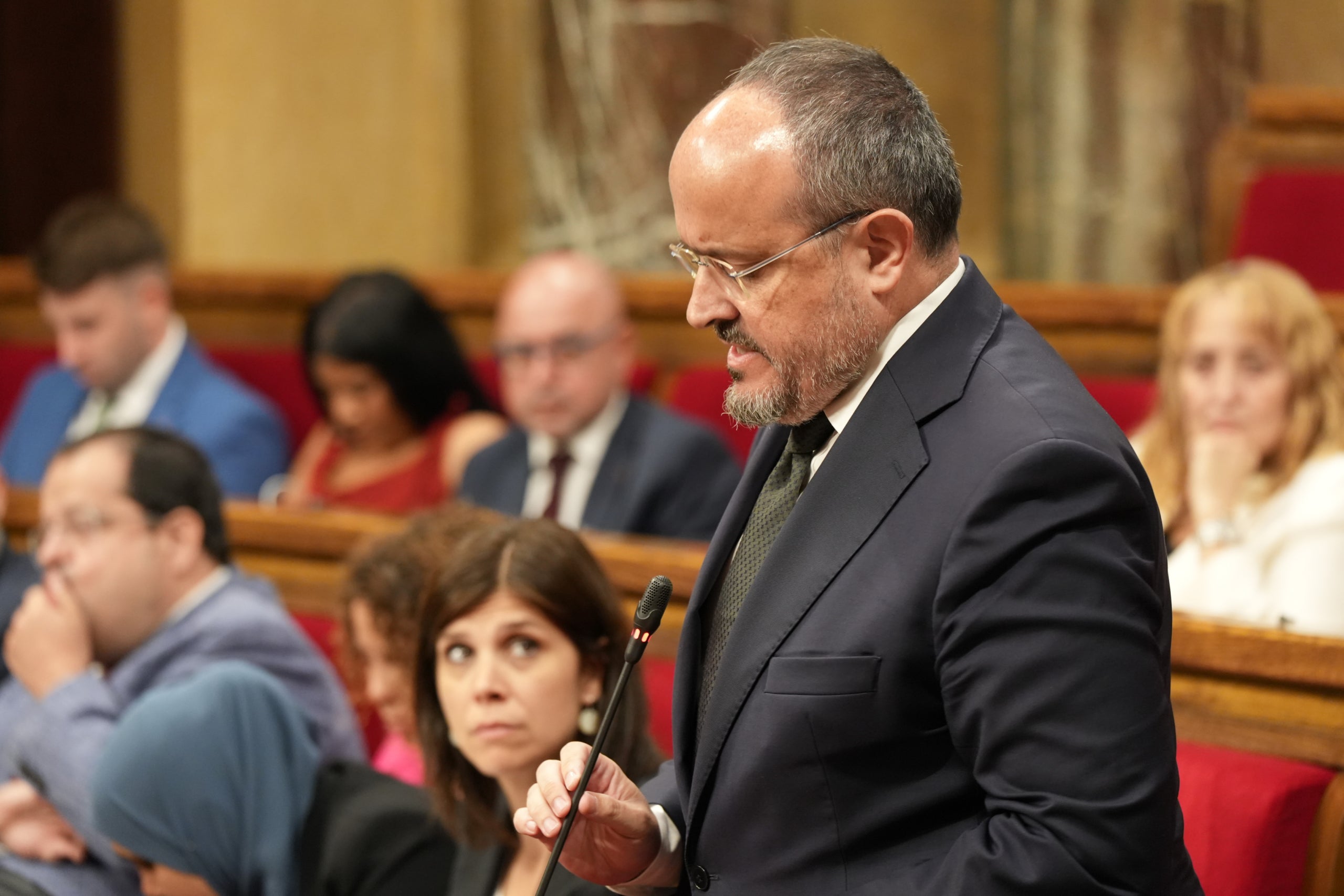 Alejandro Fernández, en la sesión de control de este martes/Marta Sierra/ACN