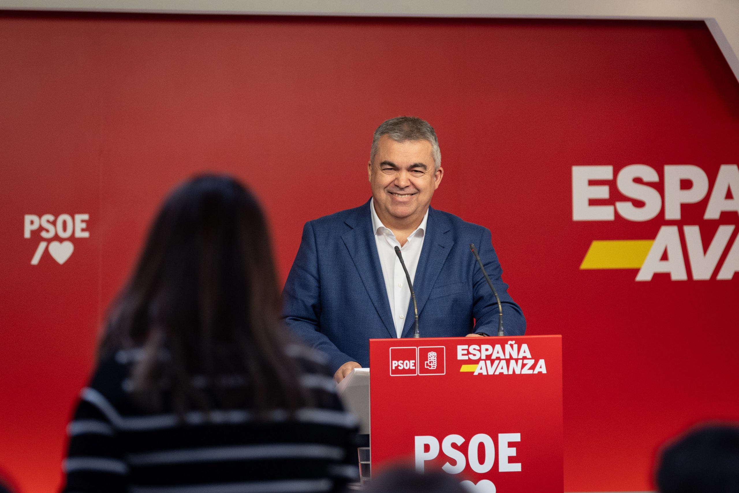 Santos Cerdán, quan era número tres del PSOE/PSOE